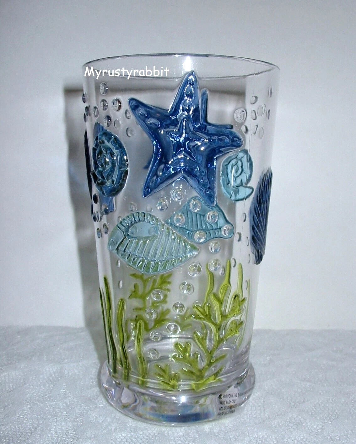 Coastal Sea Shell Acrylic Drinking Glasses Indoor / Outdoor ~ Set of 4 NEW | eBay