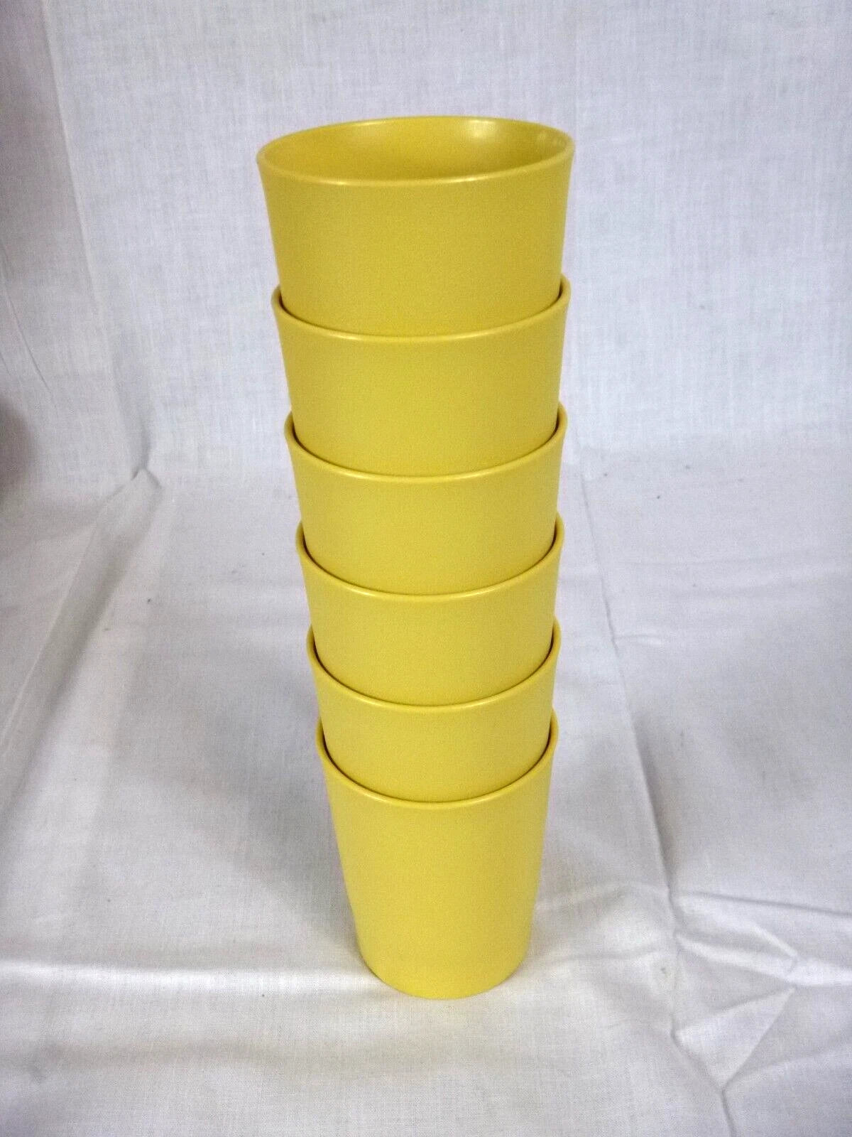 NOS Vtg Set of 6 Tupperware Harvest Gold Drinking Glasses Short Tumblers | eBay