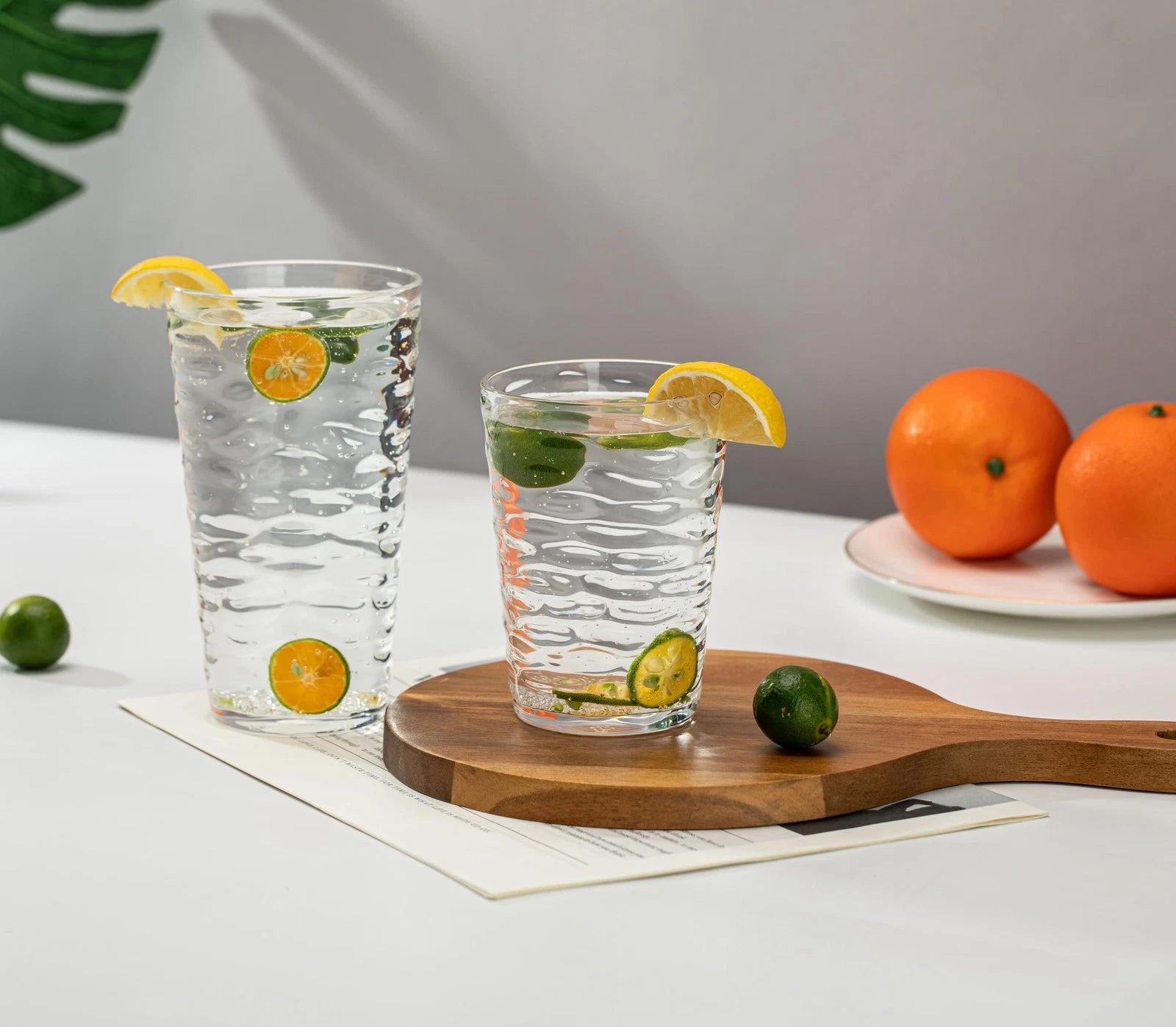 20-ounce Plastic Tumblers, Acrylic Drinking Glasses High-Balls, set of 6 Clea... | eBay