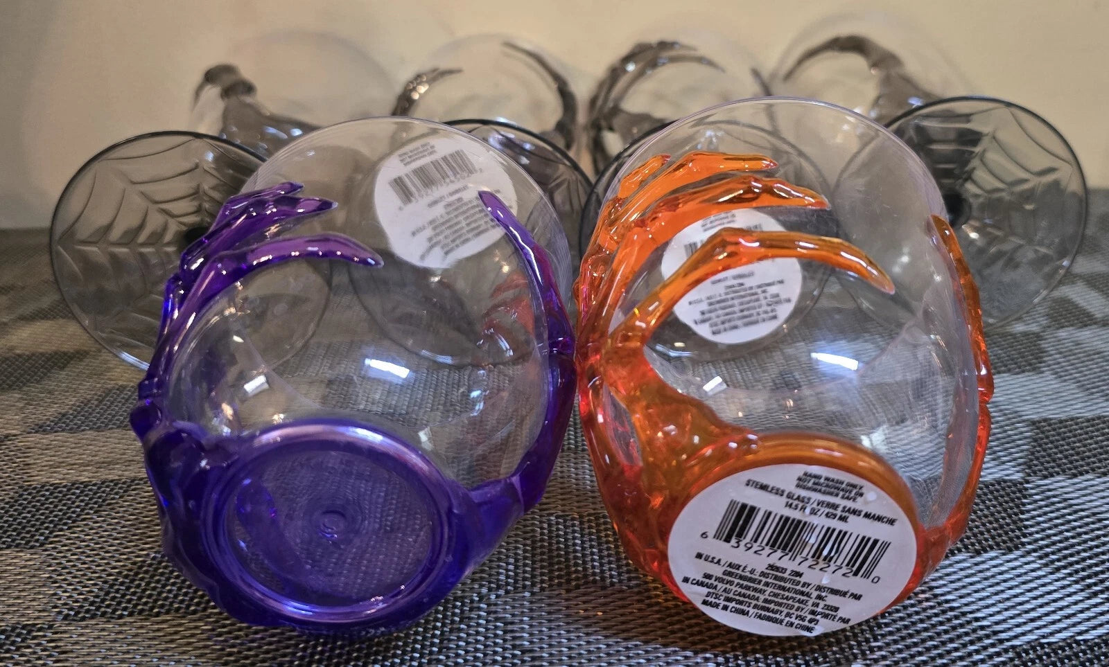 Set of 6 Skeleton Plastic Halloween Drinking Glasses | eBay