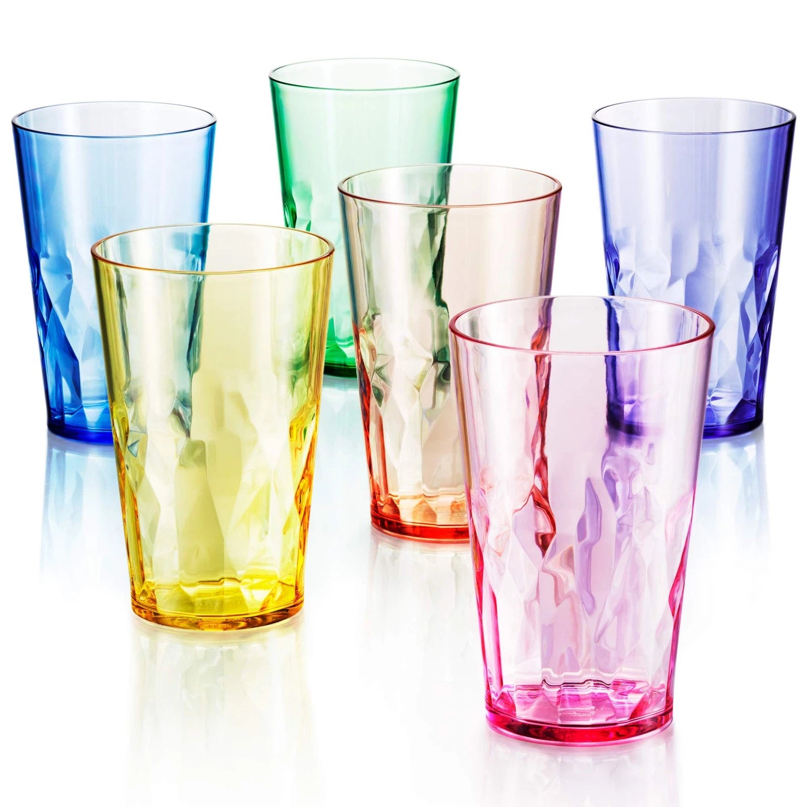 19oz Unbreakable Drinking Glasses Set of 6-Super Grade Acrylic Plastic-Perfect | eBay