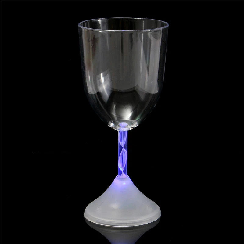 LED Light Up Flashing Wine Goblet Wine Glasses, Set of 6 | eBay