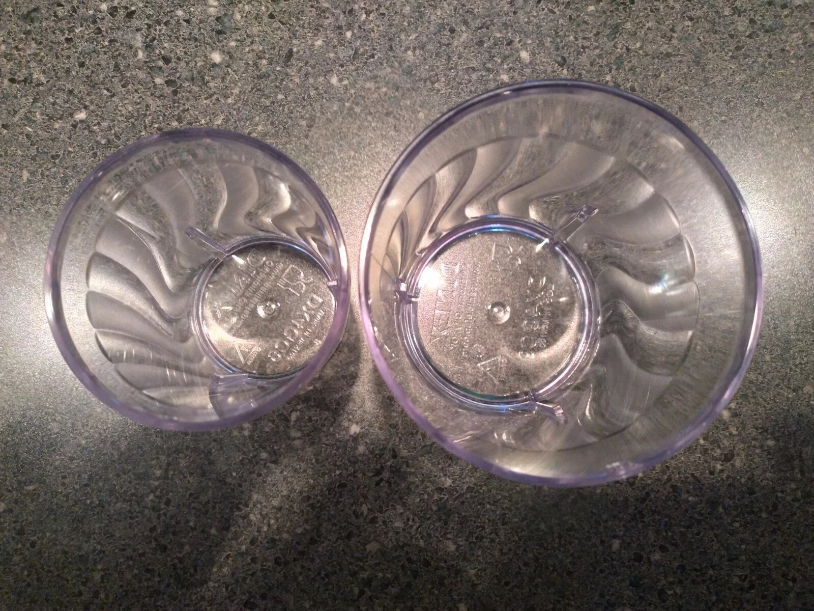 Clear plastic drinking glasses Set of 12 (6 / 6 oz and 6 / 9 oz) Dishwasher safe | eBay