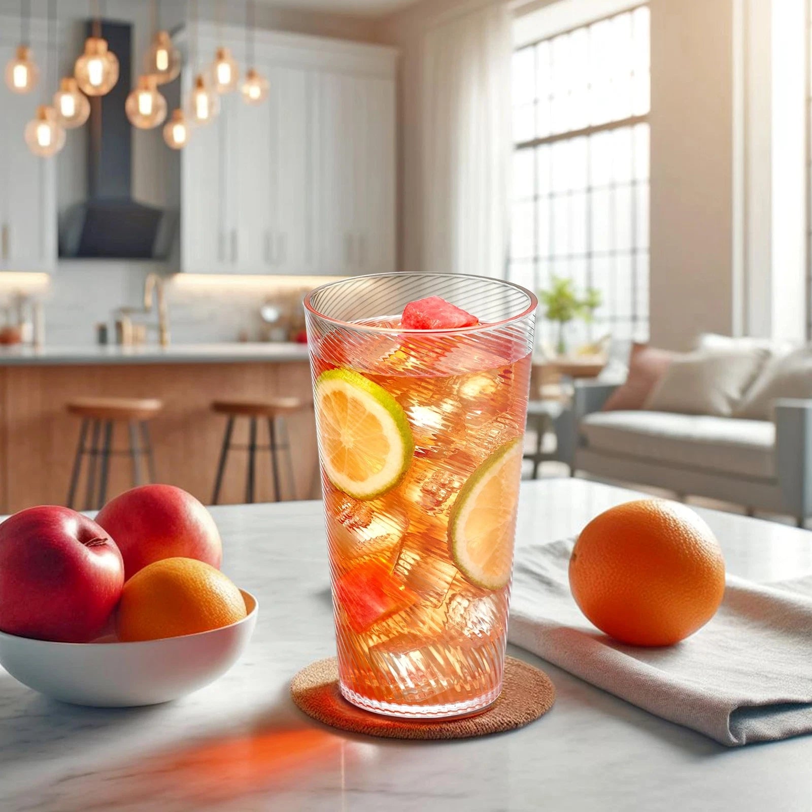 By Breeze 30ounce Plastic Tumblers set Of 6 Plastic Drinking Glasses Allclear | eBay