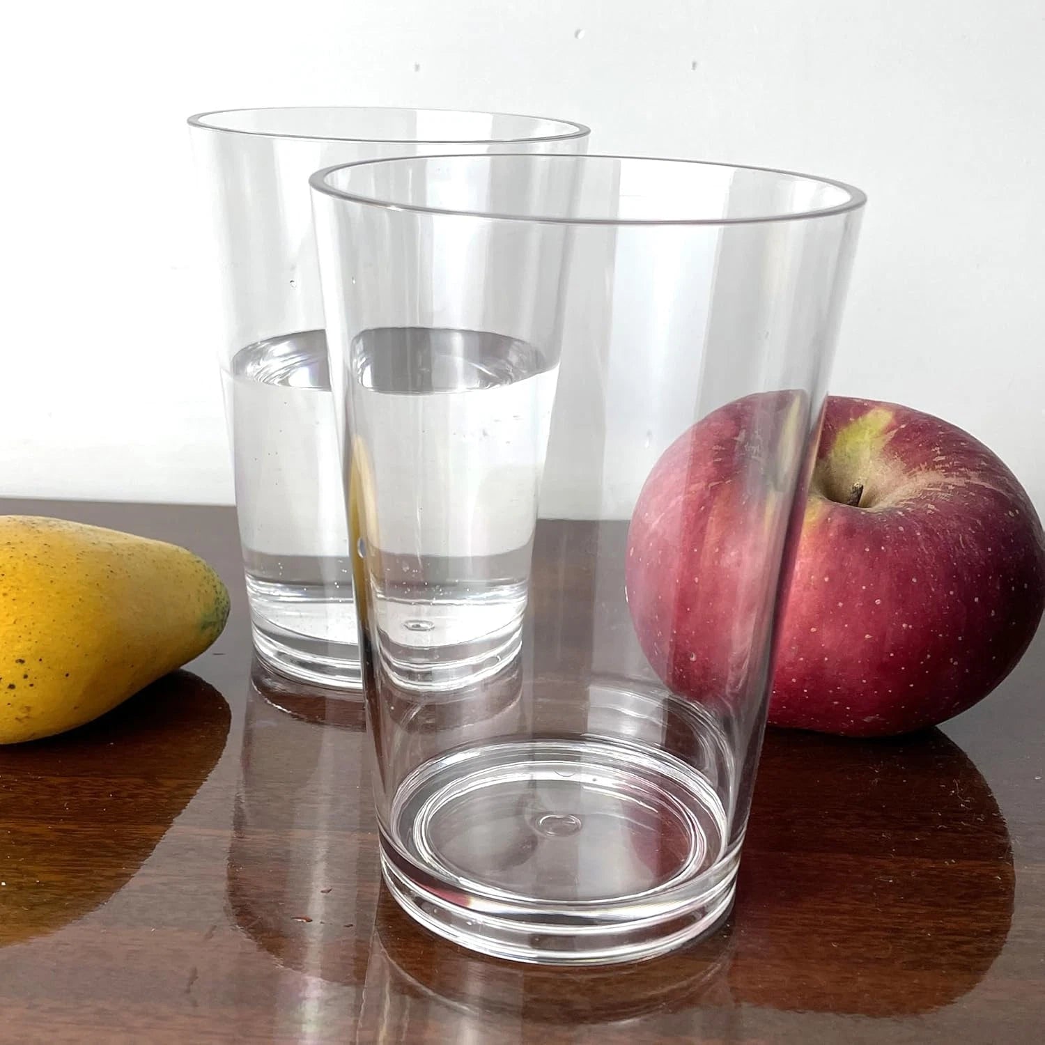 Classic Clear Plastic Drinking Glasses 12 Oz, Unbreakable Drinking Cups Set of 6 | eBay