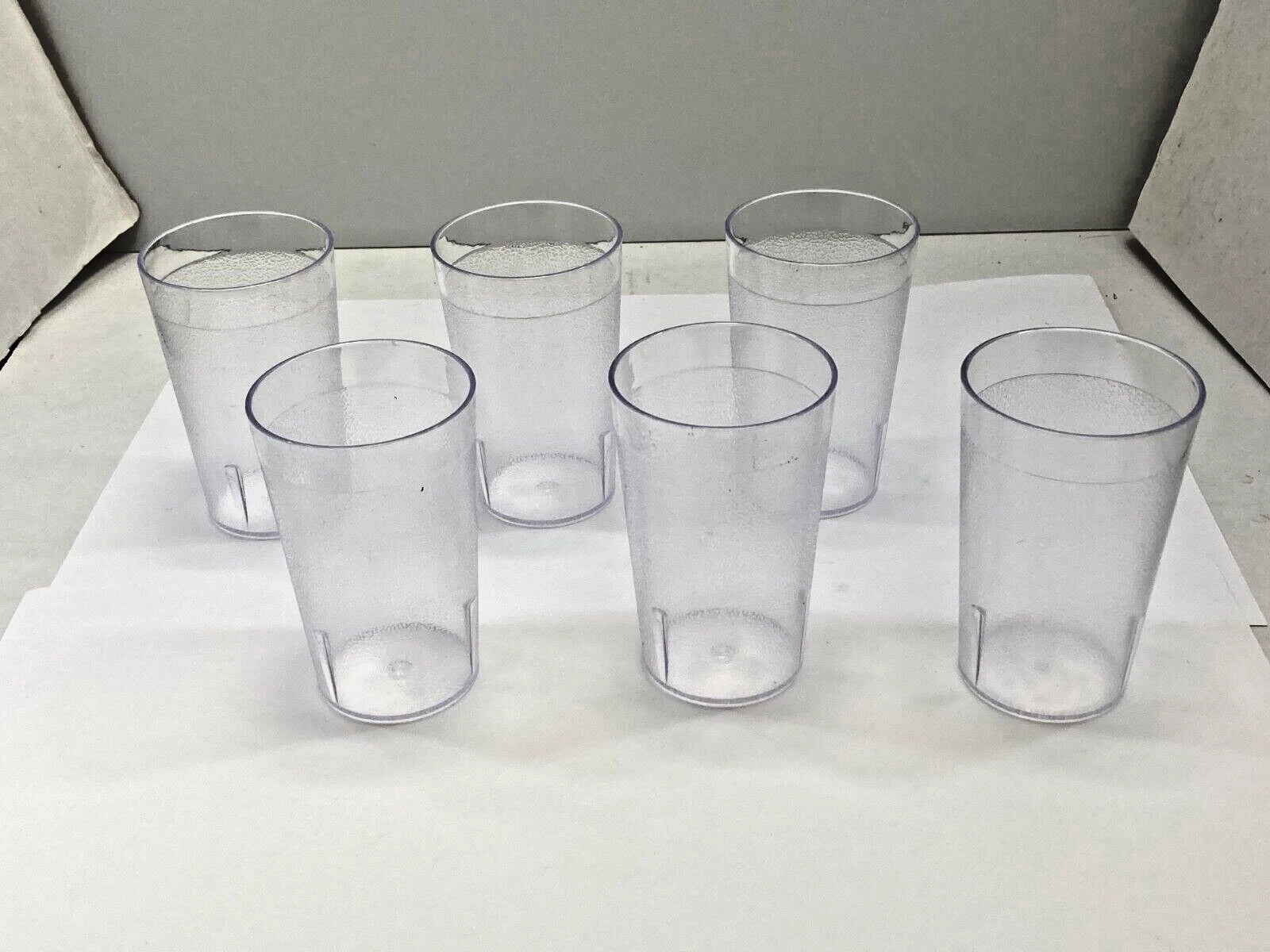 NEW ~ Heavy-Duty Plastic Restaurant Tumblers, 9.5 Ounce, Clear (Set of 6 ) | eBay