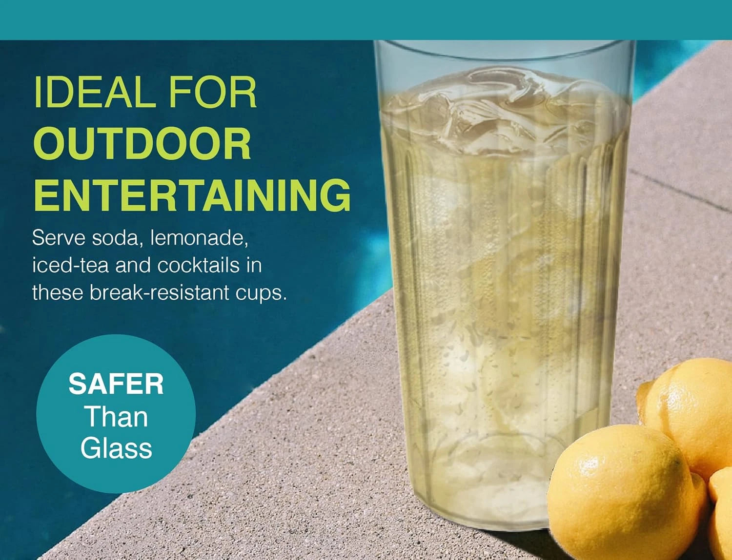 Arrow Home Products 6 oz Clear Plastic Tumblers, Set of 6 - Made in the USA, BPA | eBay