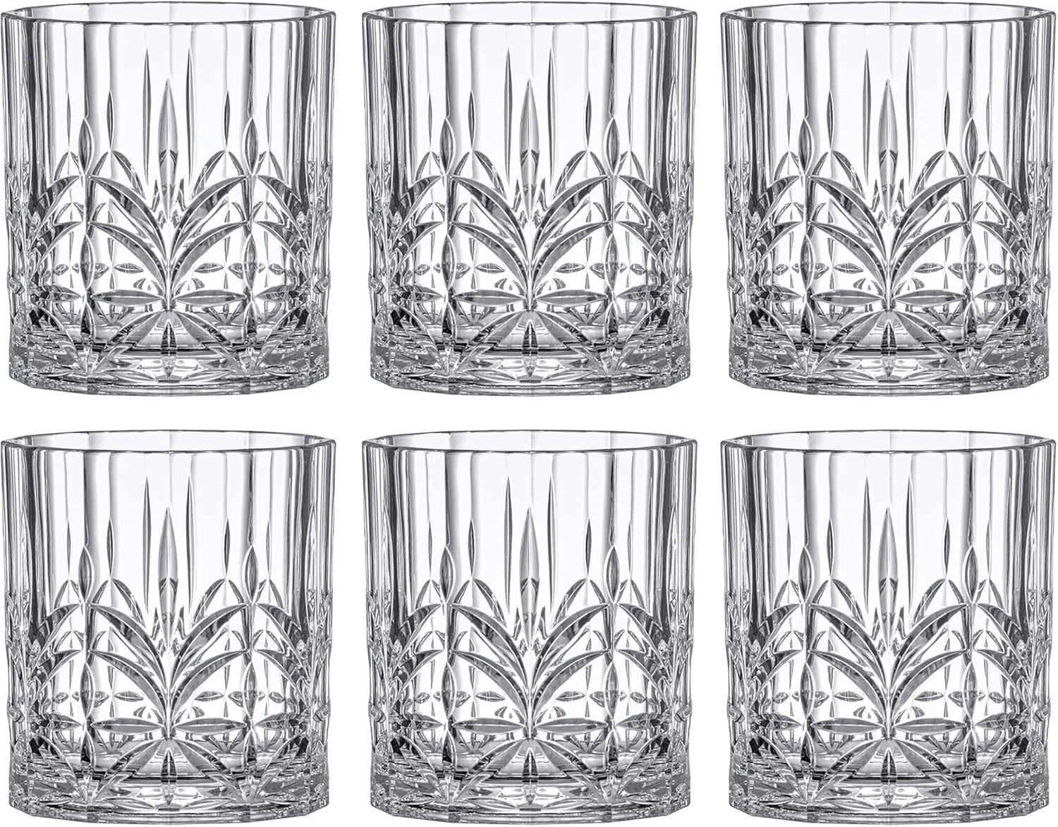 14 oz Plastic Whiskey Glasses (Pack of 6), Plastic Drinking Glasses, Reusable | eBay
