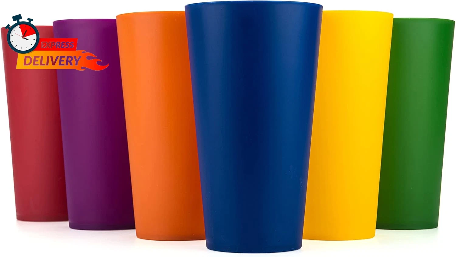 KX-WARE 32-Ounce Plastic Tumblers Large Drinking Glasses, Set of 6 Multicolor | eBay