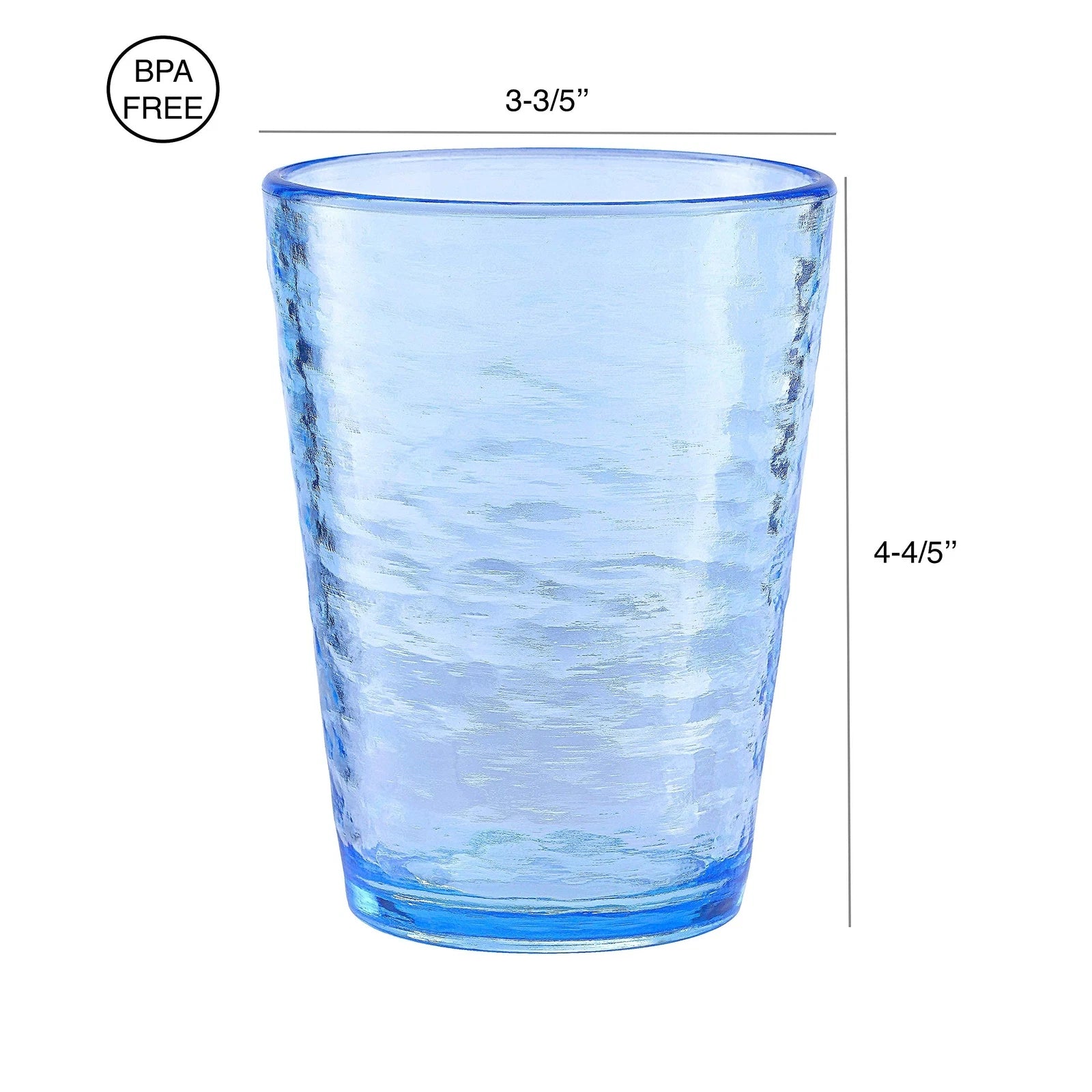 KLIFA- RIPPLE- 16 ounce, Set of 6, Acrylic Tumbler Drinking Glasses Cups, BPA... | eBay