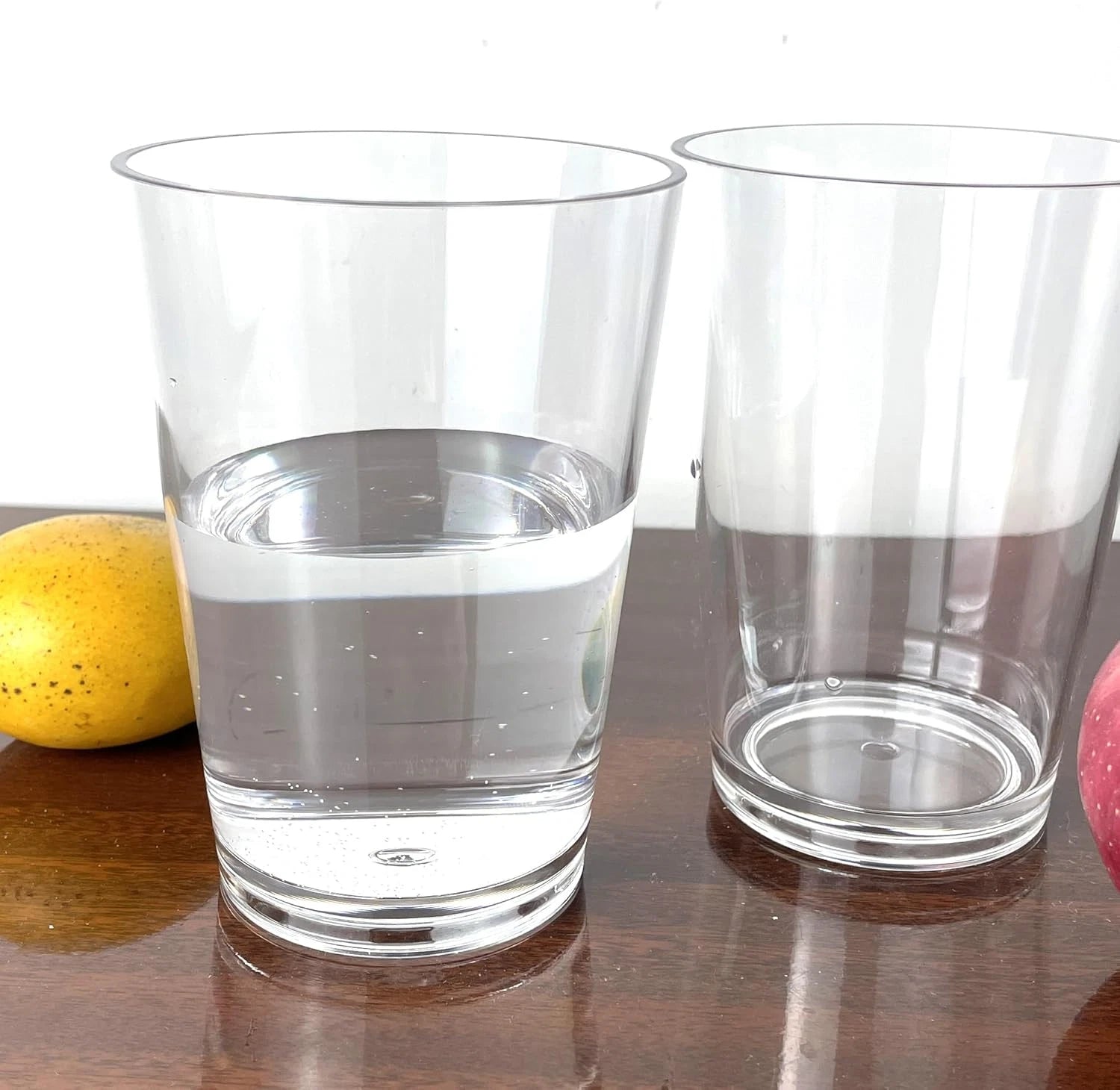 Classic Clear Plastic Drinking Glasses 12 Oz, Unbreakable Drinking Cups Set of 6 | eBay