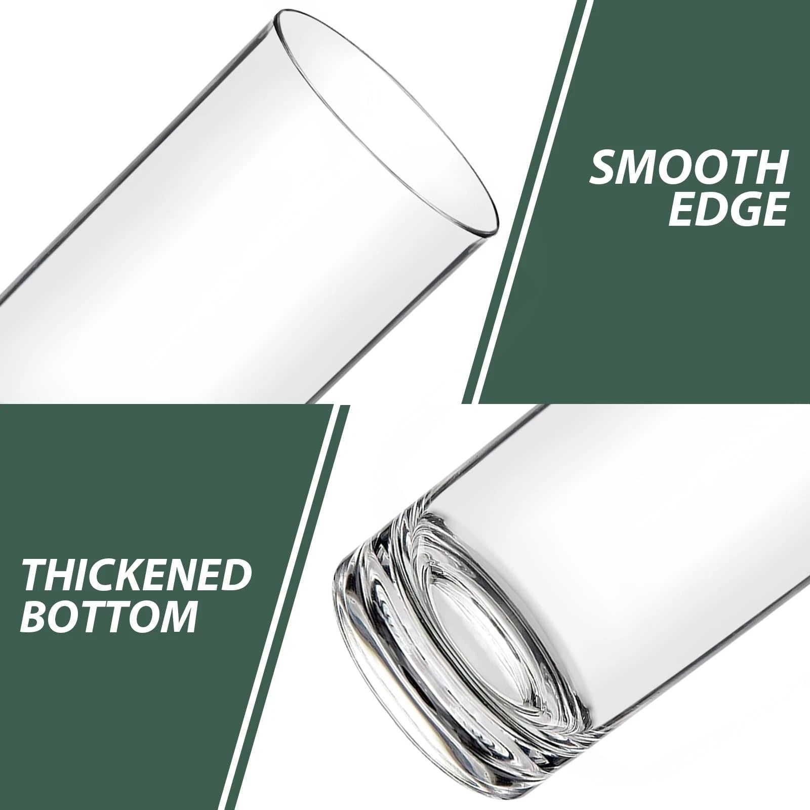 Set of 6 BPA-Free 17oz Clear Acrylic Tumblers, Shatterproof Drinking Glasses | eBay