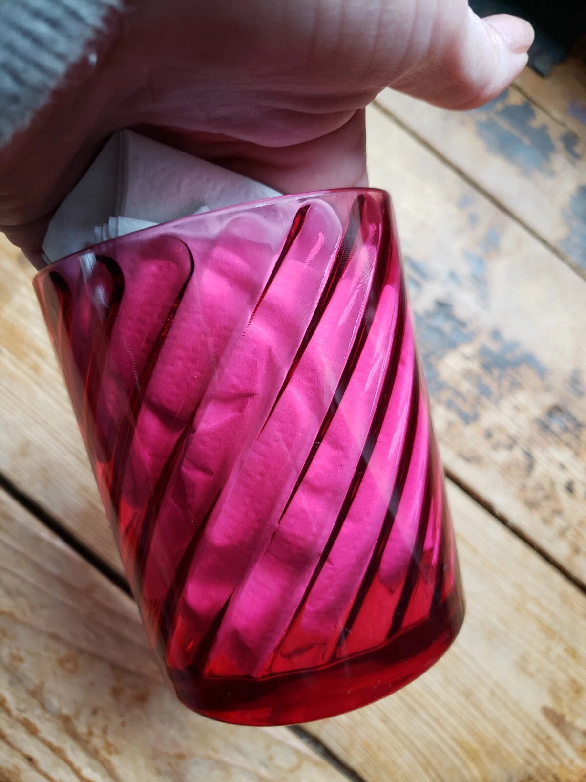 HJ Stotter Faux Glass, Plastic Drinking Glasses, Set Of 6.Reddish-purple. EUC | eBay