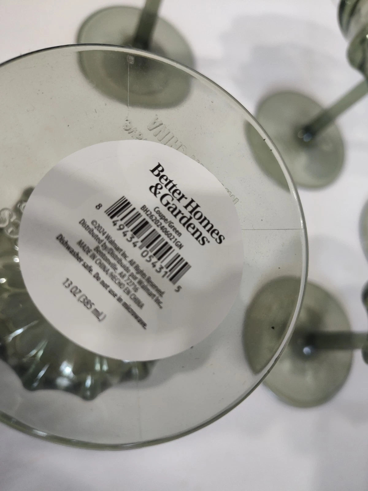 Better Homes & Gardens Acrylic Plastic Green Wine Drinking Glasses Set of 6 | eBay