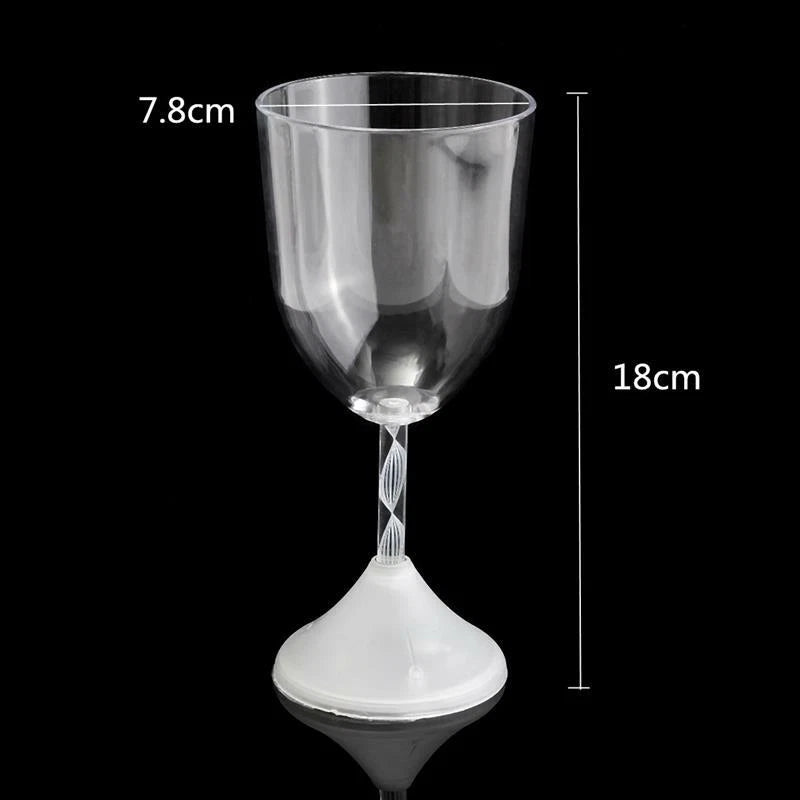 LED Light Up Flashing Wine Goblet Wine Glasses, Set of 6 | eBay