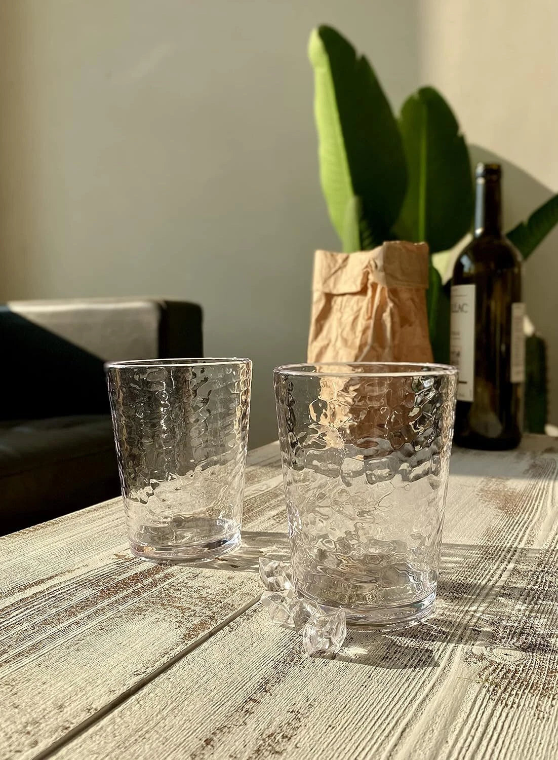 14.7 ounce, Set of 6, Acrylic Tumbler Drinking Glasses, BPA-Free, Stackable Plas | eBay