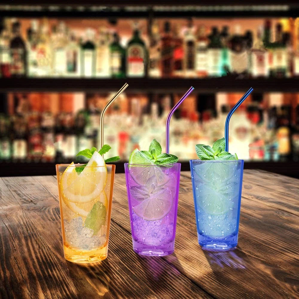 Set of 6 Unbreakable 5 Oz Plastic Tumblers in 3 Colors, Drinking Glasses Cups | eBay