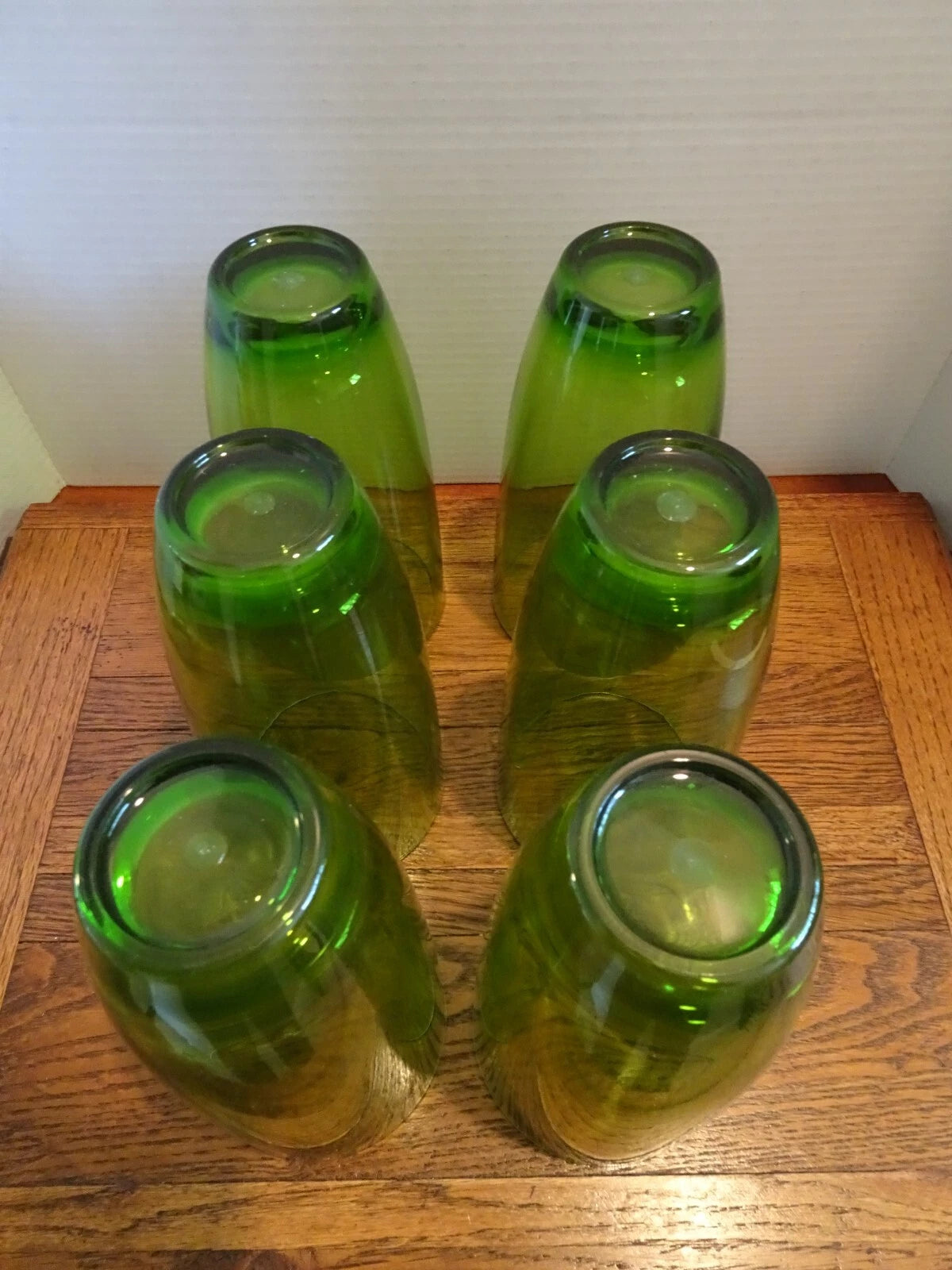 6 Thick Durable Acrylic Plastic Green Drinking Glasses Tumblers - Vtg, Target | eBay