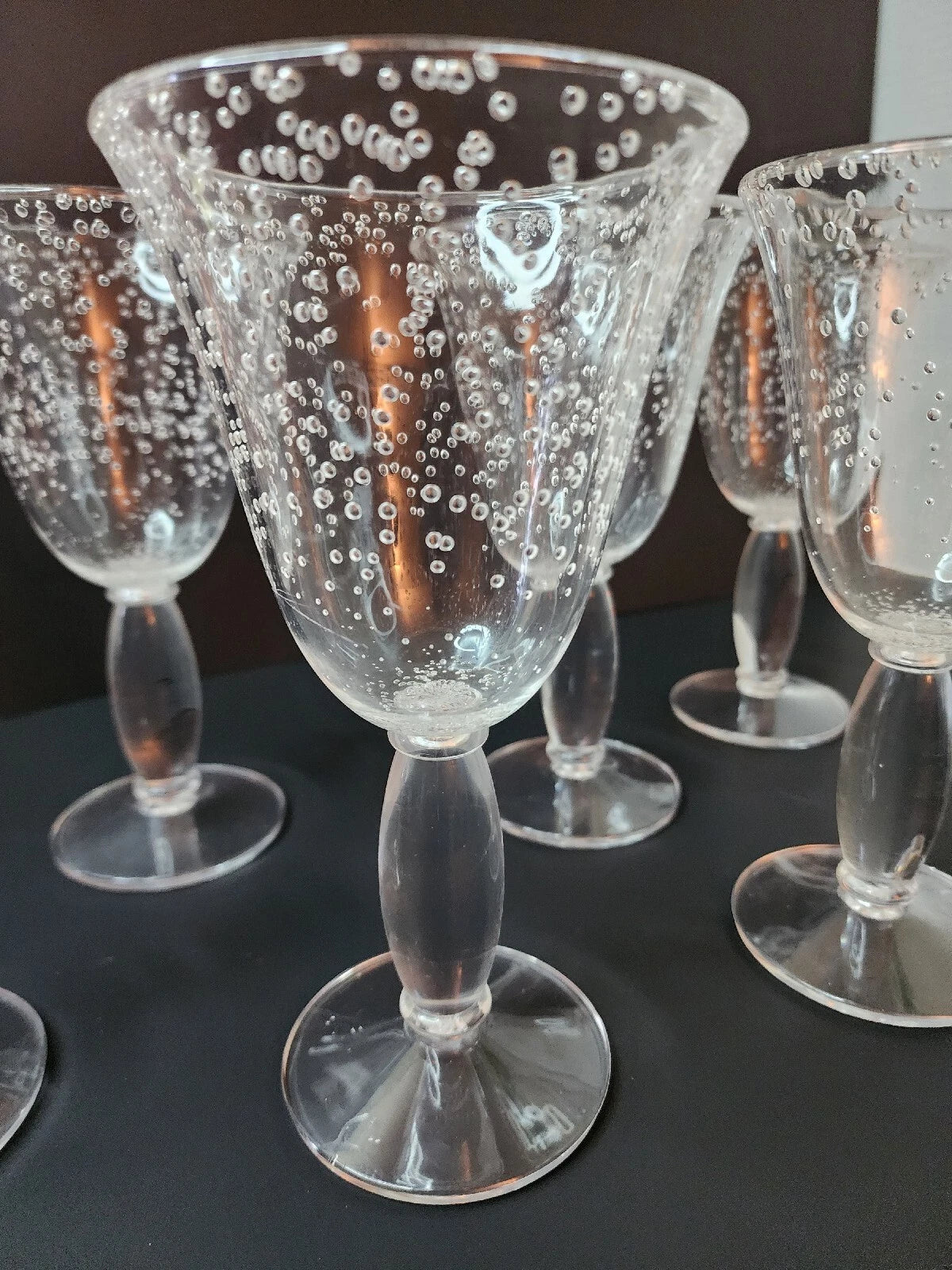 Beautiful Bubble Plastic Drinking Glasses set of 6 | eBay