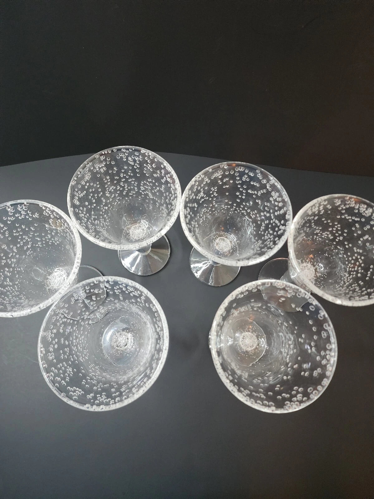 Beautiful Bubble Plastic Drinking Glasses set of 6 | eBay