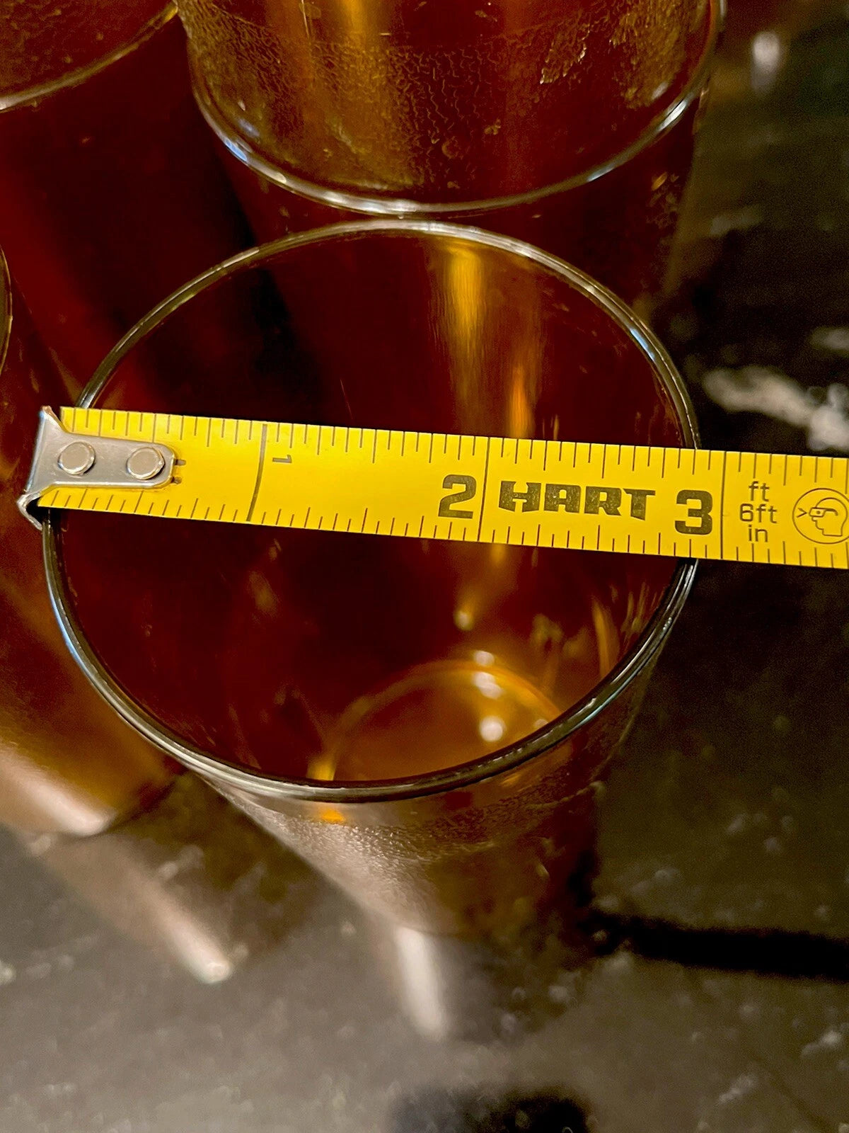 Set of 6 Durable Vintage Plastic Restaurant Tumblers Glasses Cups 12 oz Amber | eBay