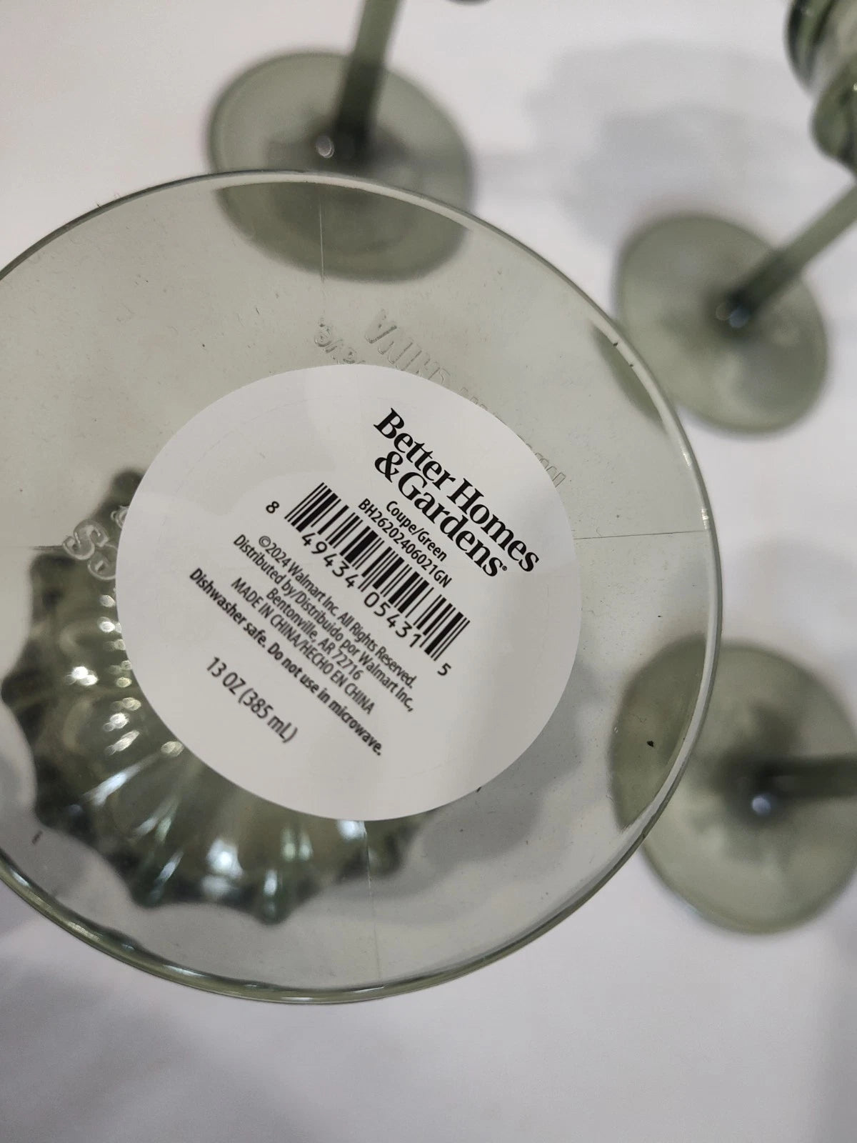 Better Homes & Gardens Acrylic Plastic Green Wine Drinking Glasses Set of 6 | eBay