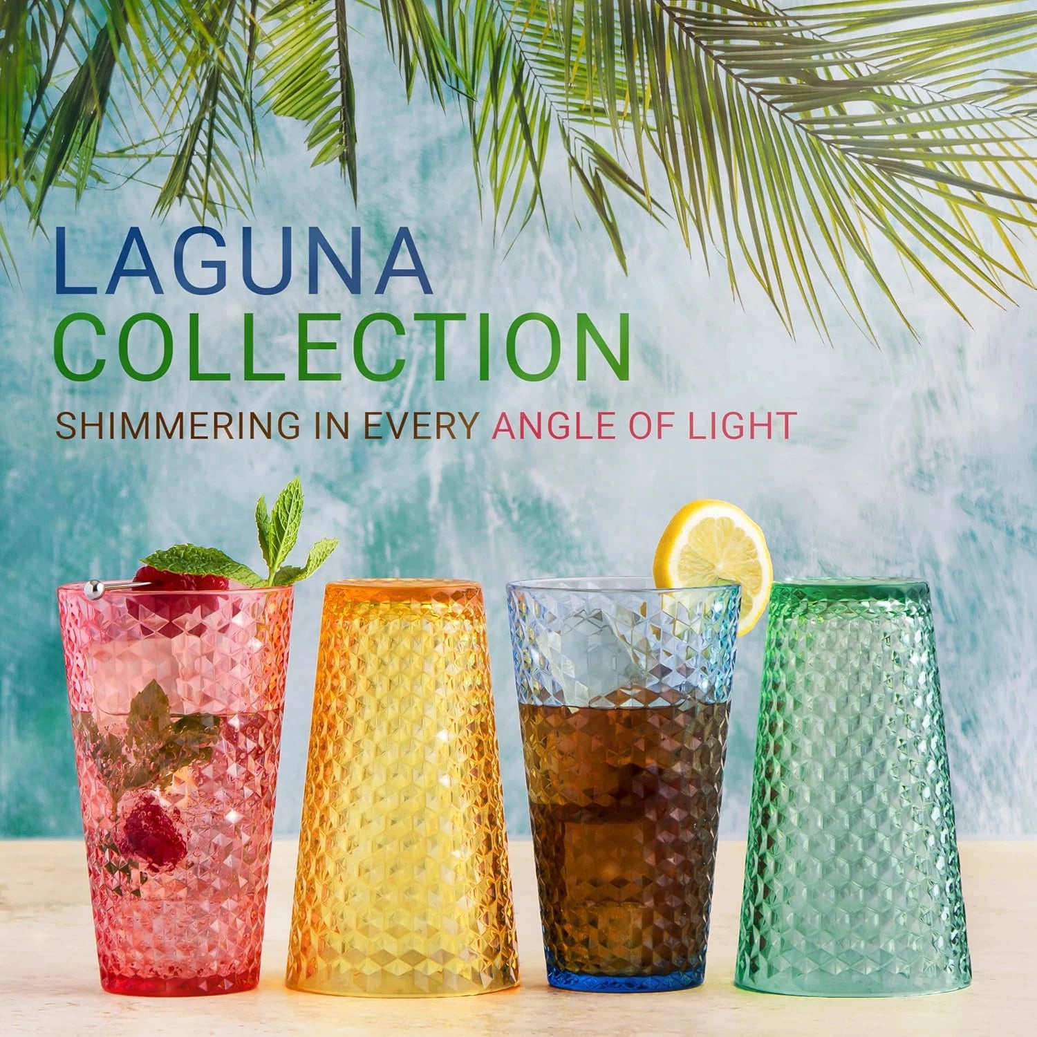 Laguna Plastic Drinking Glasses, Premium Quality Durable Bpa-Free Water Tumblers | eBay