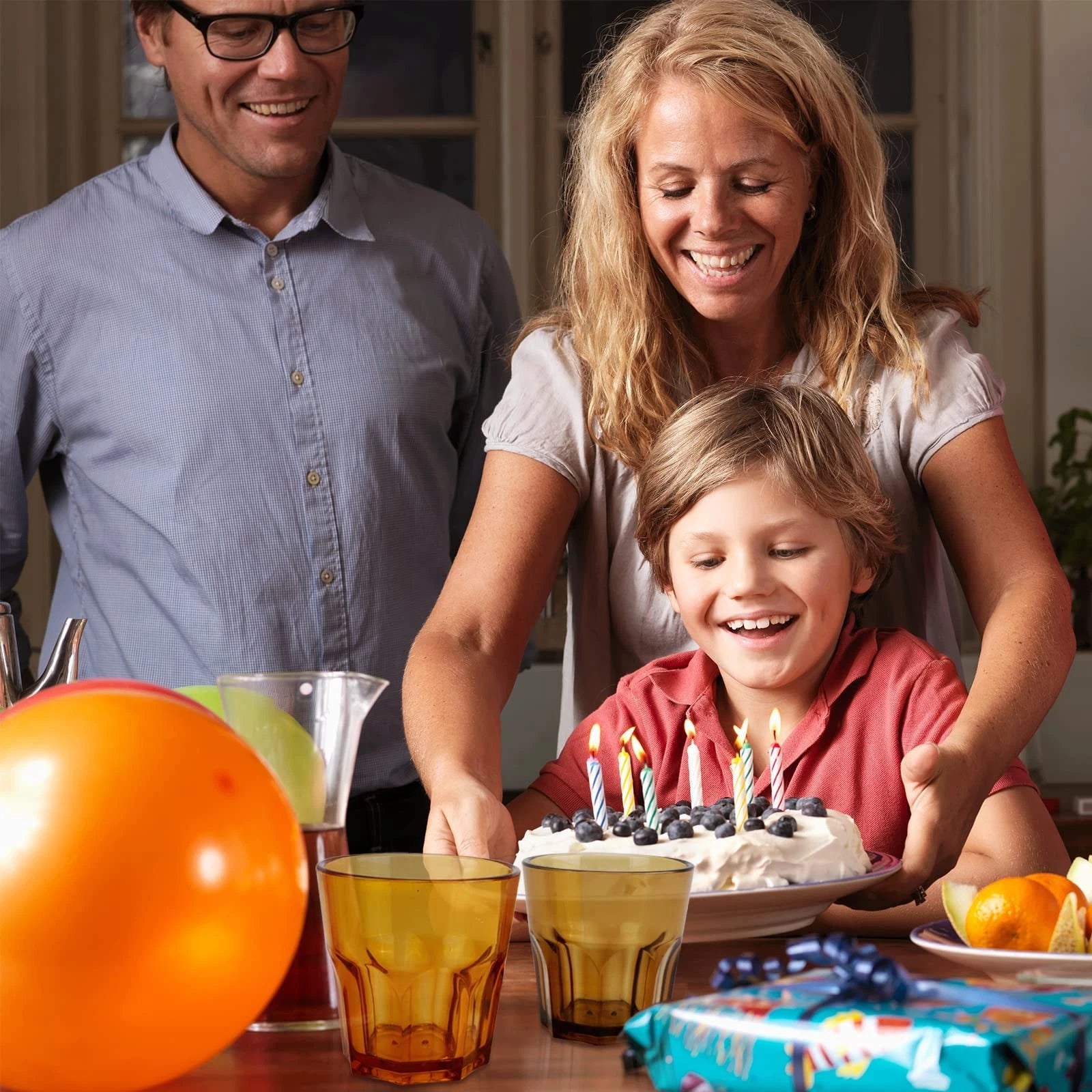 Plastic Drinking Glasses Set of 6 Unbreakable Coloured Water Tumbler Acrylic ... | eBay
