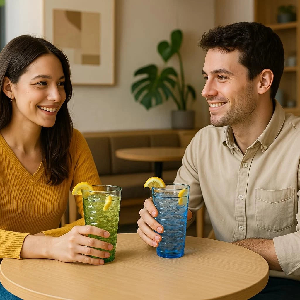 20-ounce Plastic Tumblers, Acrylic Drinking Glasses High-Balls, set of 6 Gray... | eBay