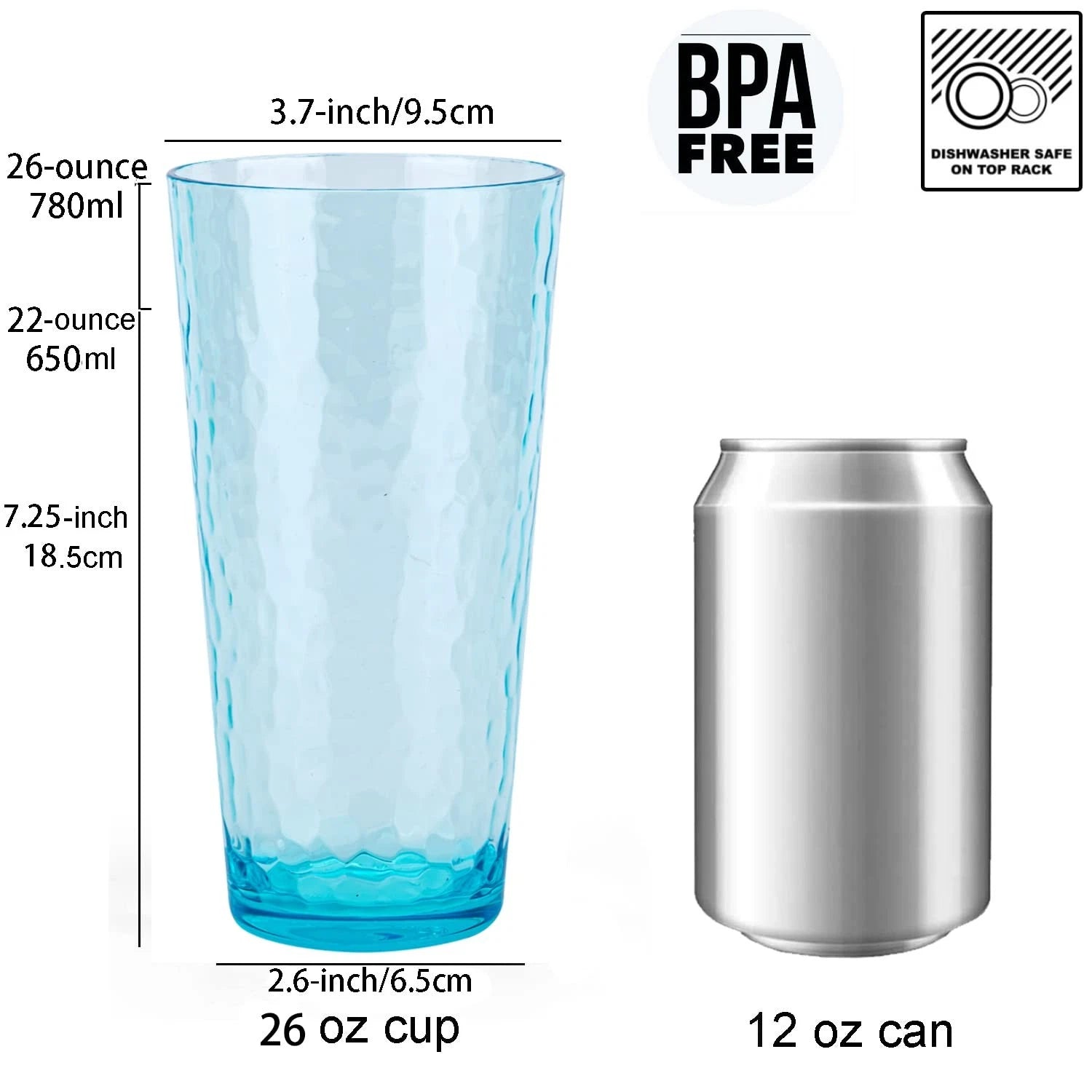 KX-WARE 26-ounce Acrylic Highball Glasses Plastic Tumbler Larger Drinking Gla... | eBay