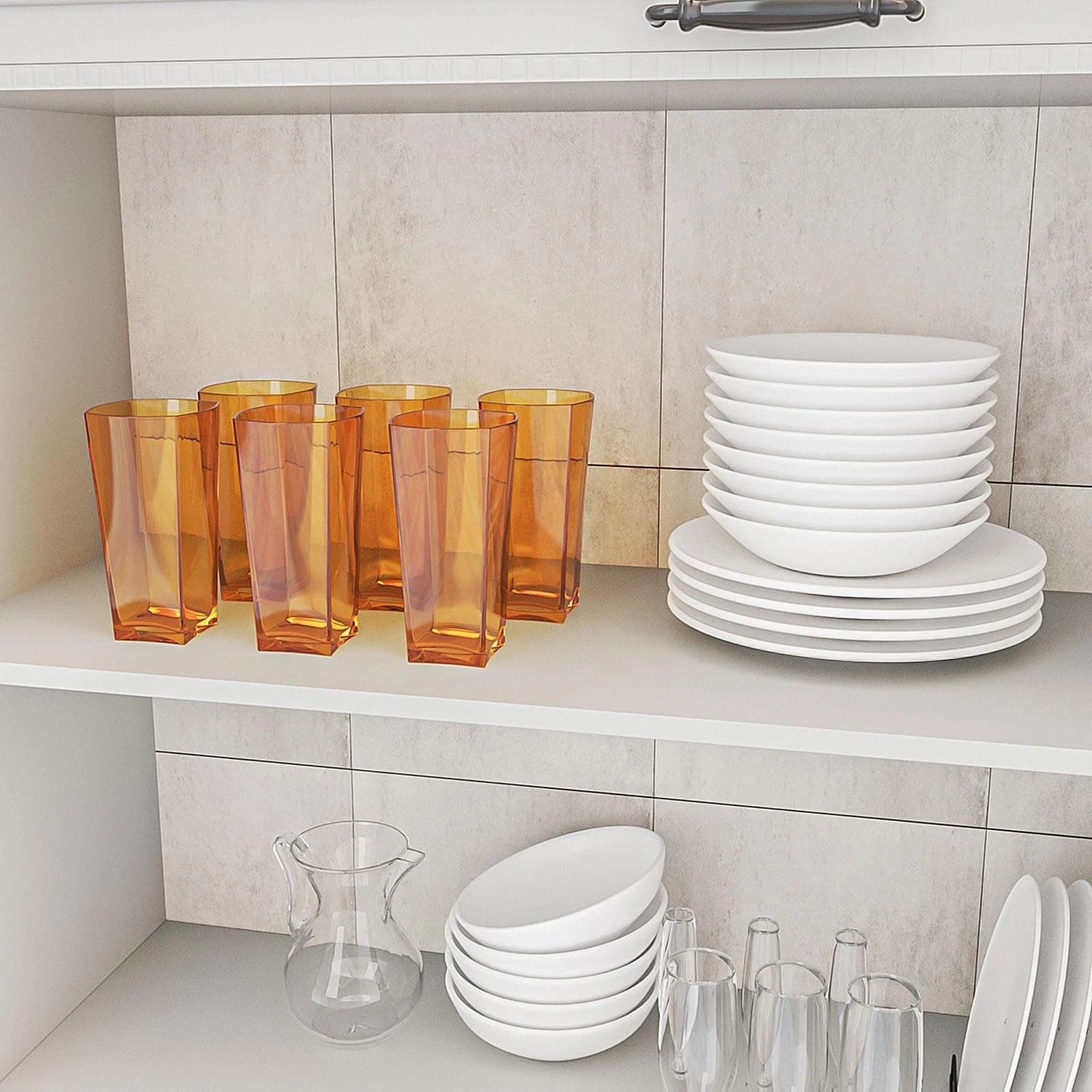 20oz Unbreakable Plastic Drinking Glasses Set of 6 | Reusable Plastic Water T... | eBay