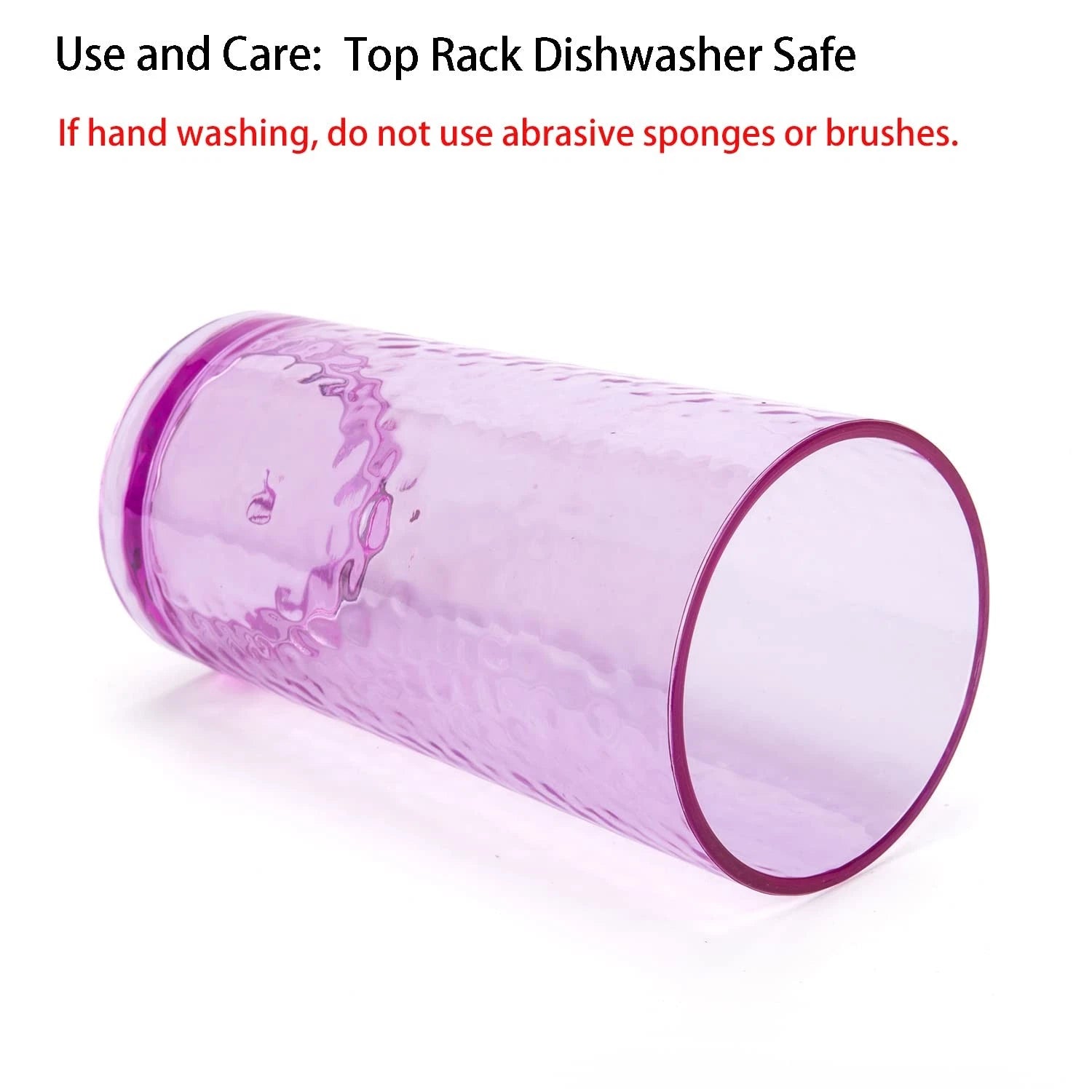 20-ounce Acrylic Glasses Plastic Tumbler, set of 6 Multicolor - Hammered Styl... | eBay