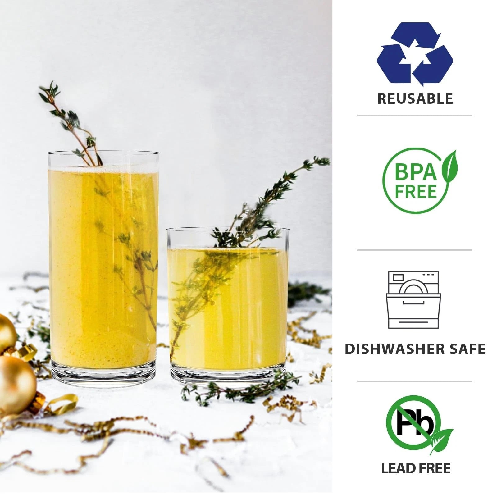 Plastic Cups Reusable Plastic Drinking Glasses Set of 12 - Unbreakable Plasti... | eBay