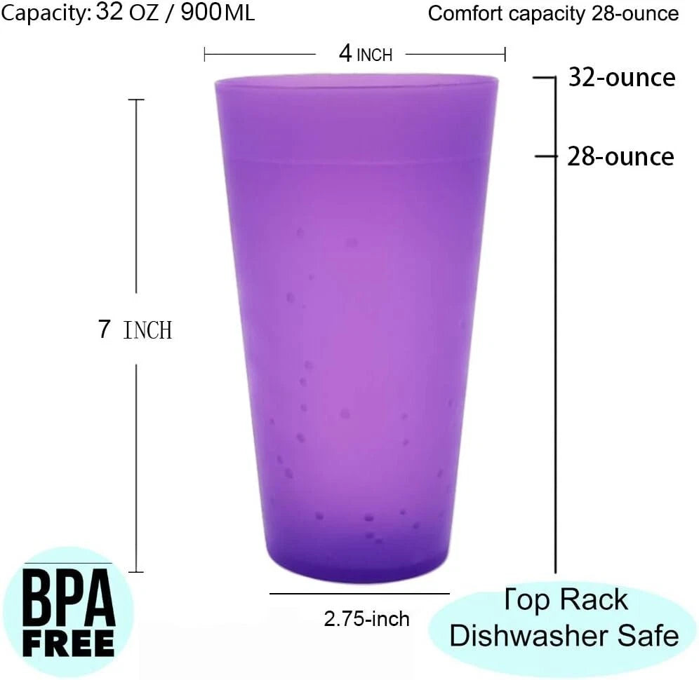 32-ounce Plastic Tumblers/Large Drinking Glasses/Party Cups/Iced Tea Glasses Set | eBay