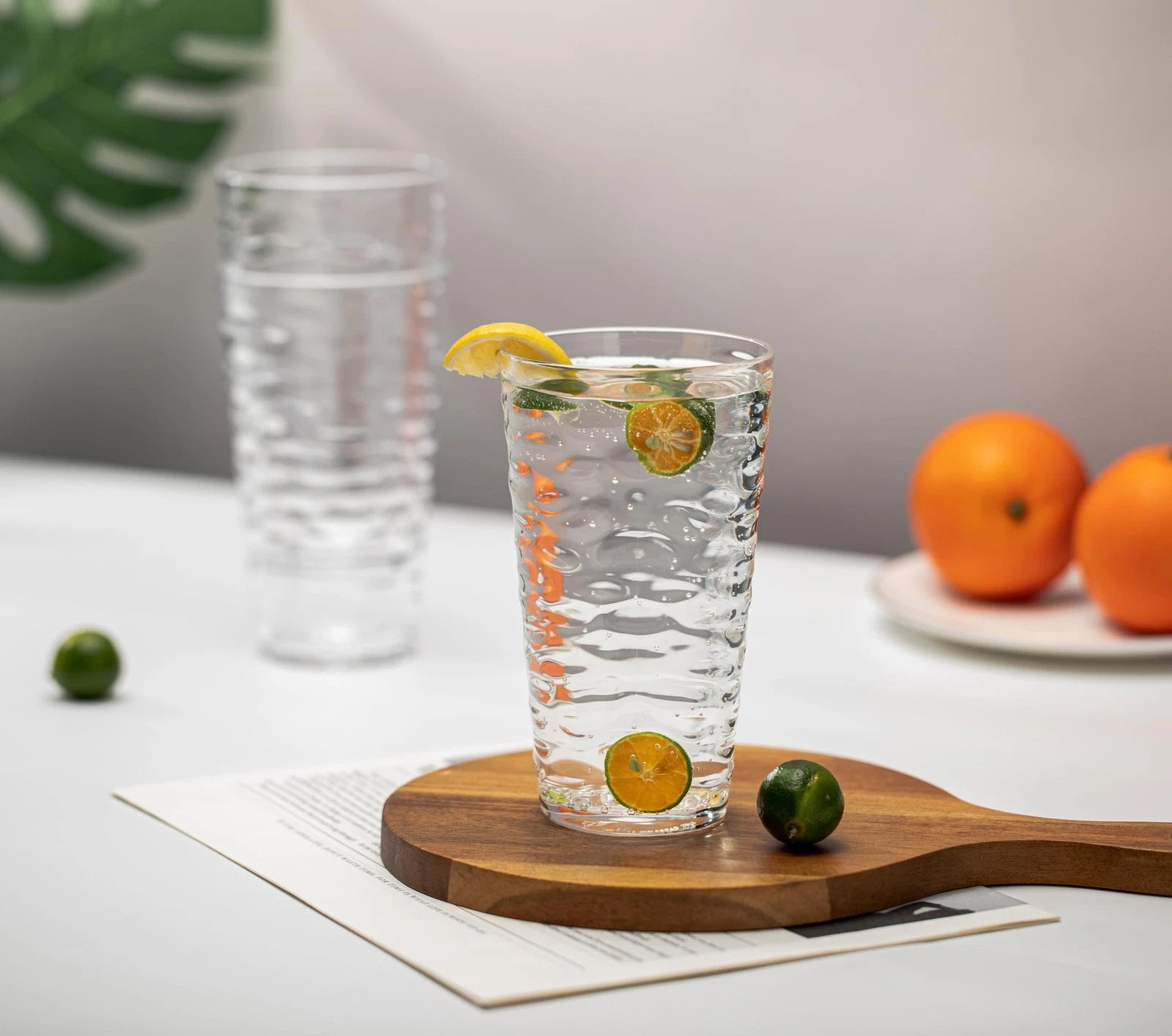 20-ounce Plastic Tumblers, Acrylic Drinking Glasses High-Balls, set of 6 Clea... | eBay