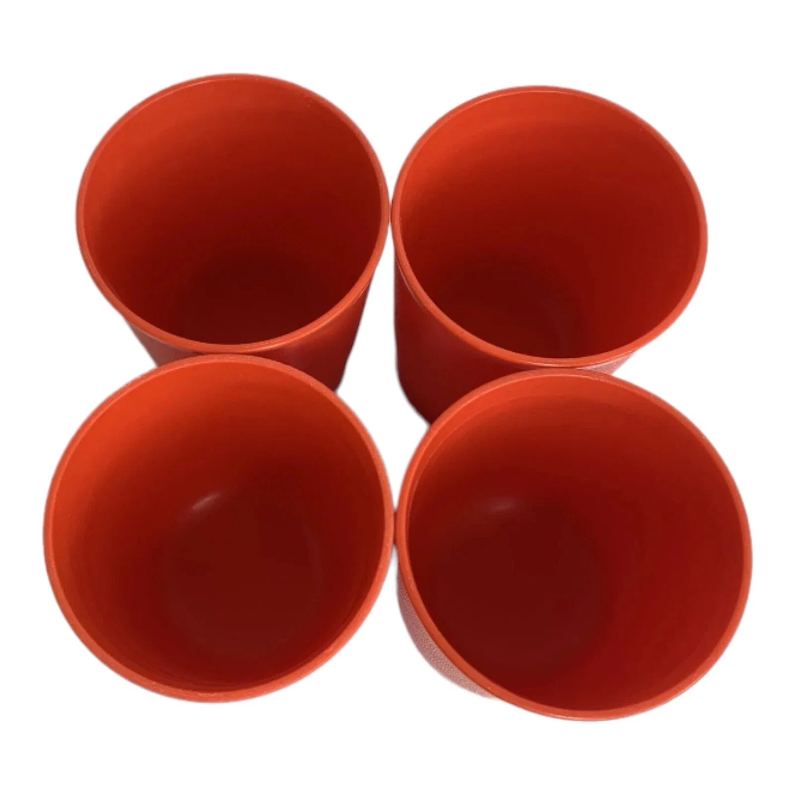 Set Of 4 Tupperware #1251 Orange 6 Oz Juice Tumblers Drinking Glasses | eBay