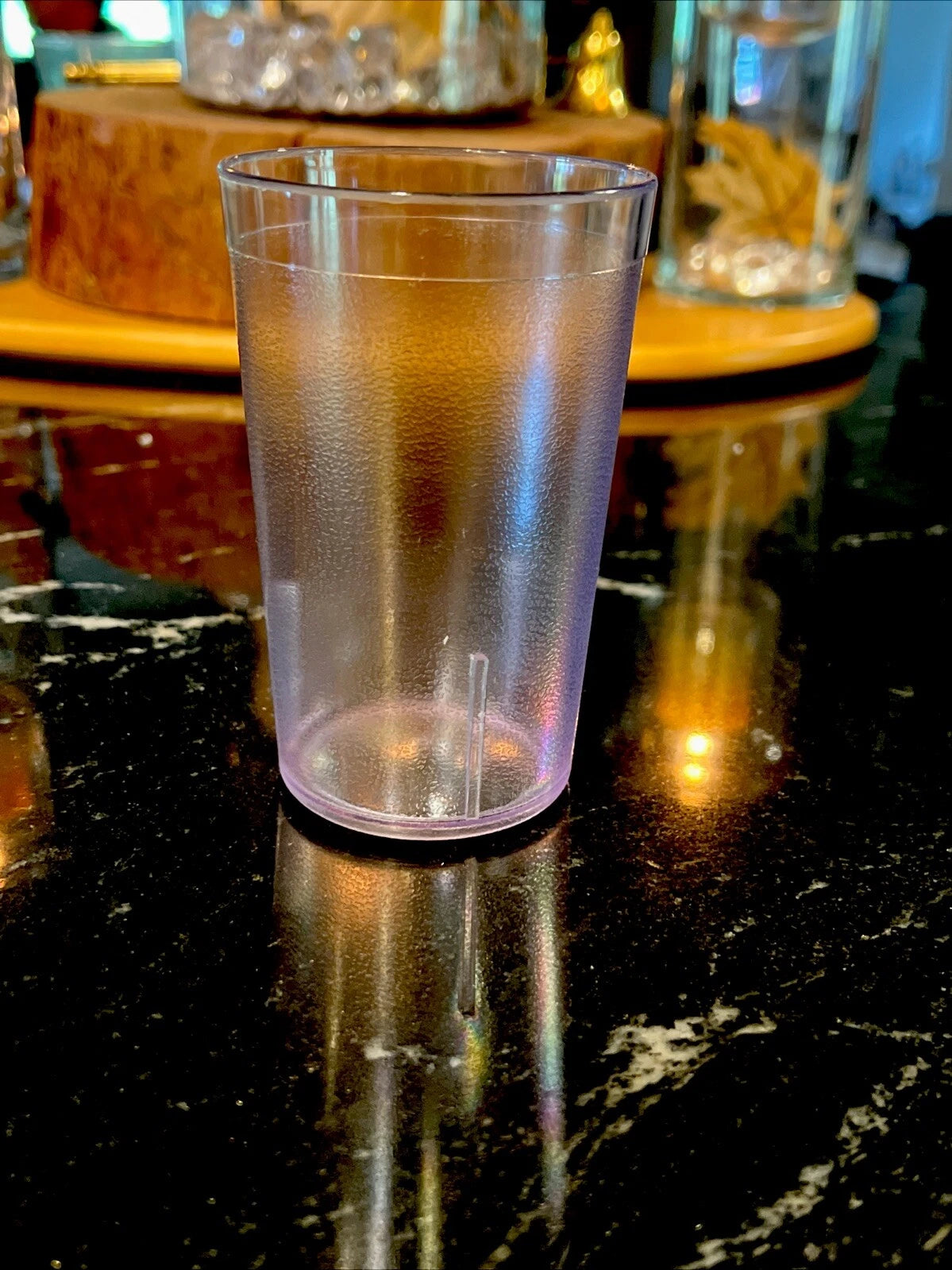 Set of 6 Durable Vintage Plastic Glasses Cups Restaurant Tumblers 10oz Clear | eBay