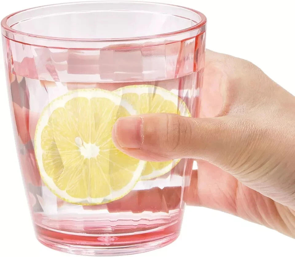 Hedume Set of 6 Unbreakable Premium Drinking Glasses, 6 Colors 10.5 Oz Stackable | eBay