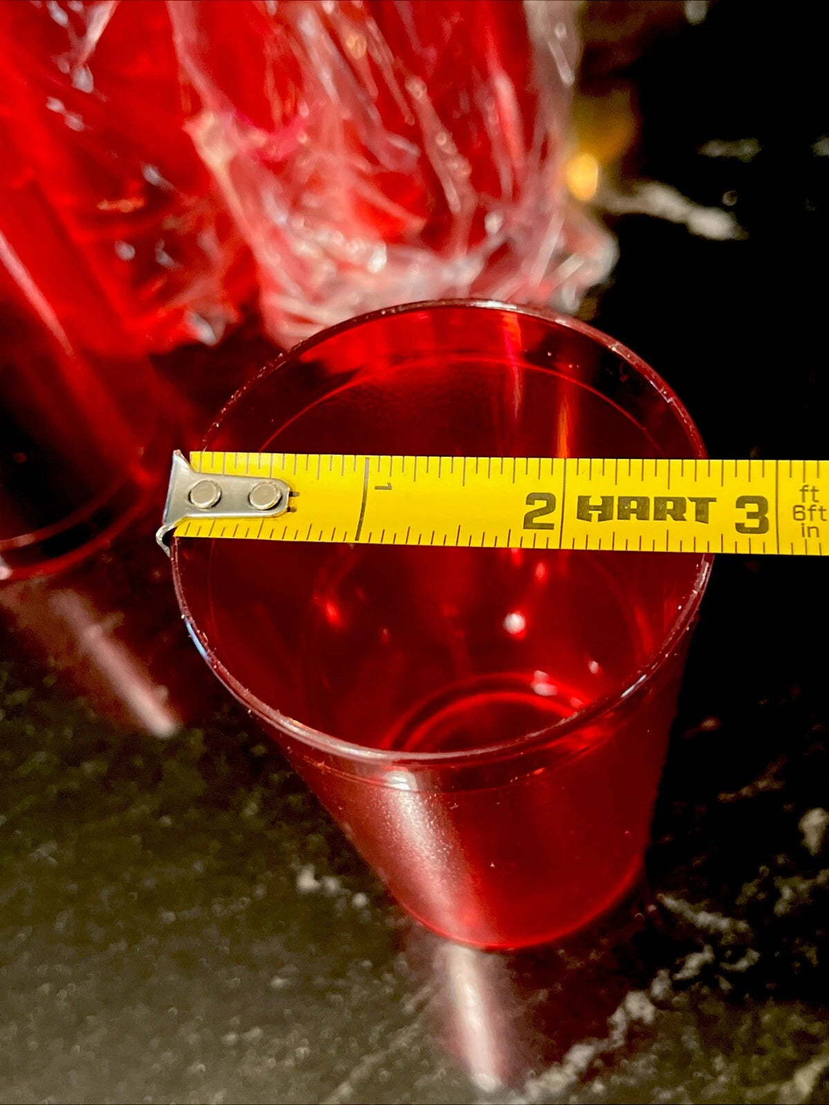 Set of 6 Durable Vintage Plastic Glasses Cups Restaurant Tumblers 10oz Ruby Red | eBay