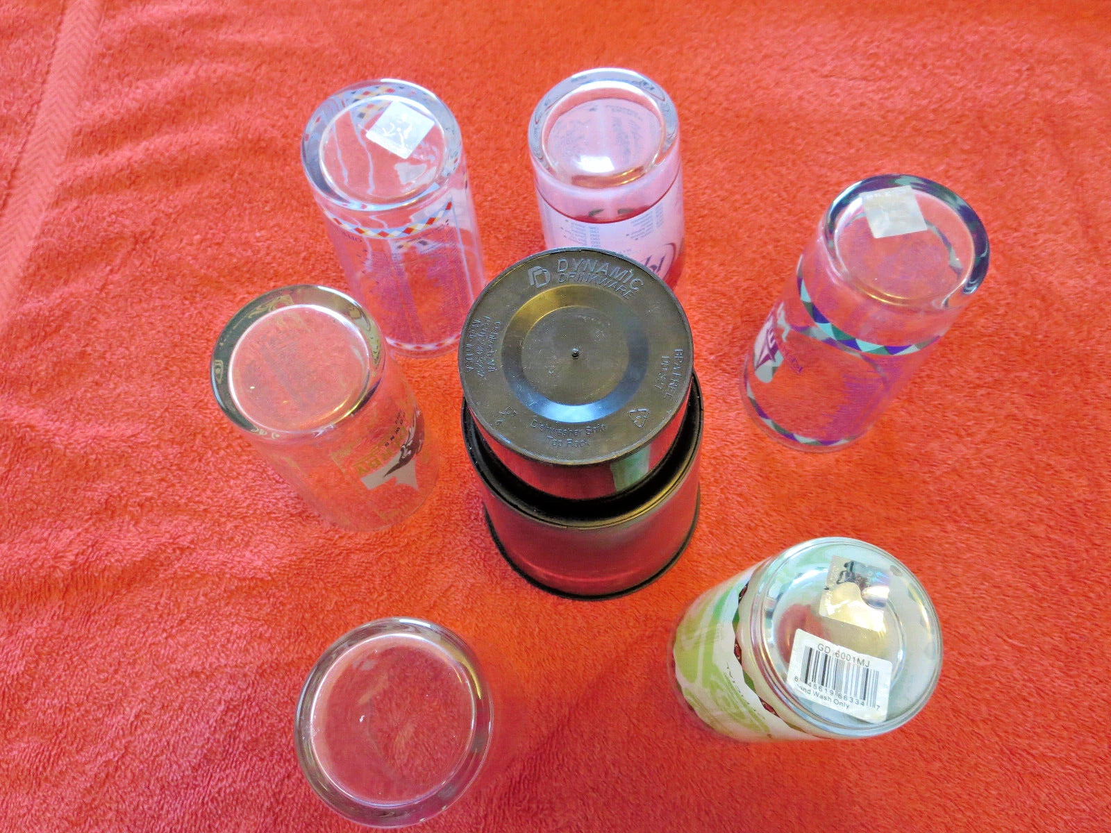 Kentucky Derby Drinking Glasses Set of 6 Plus Hologram Cup | eBay