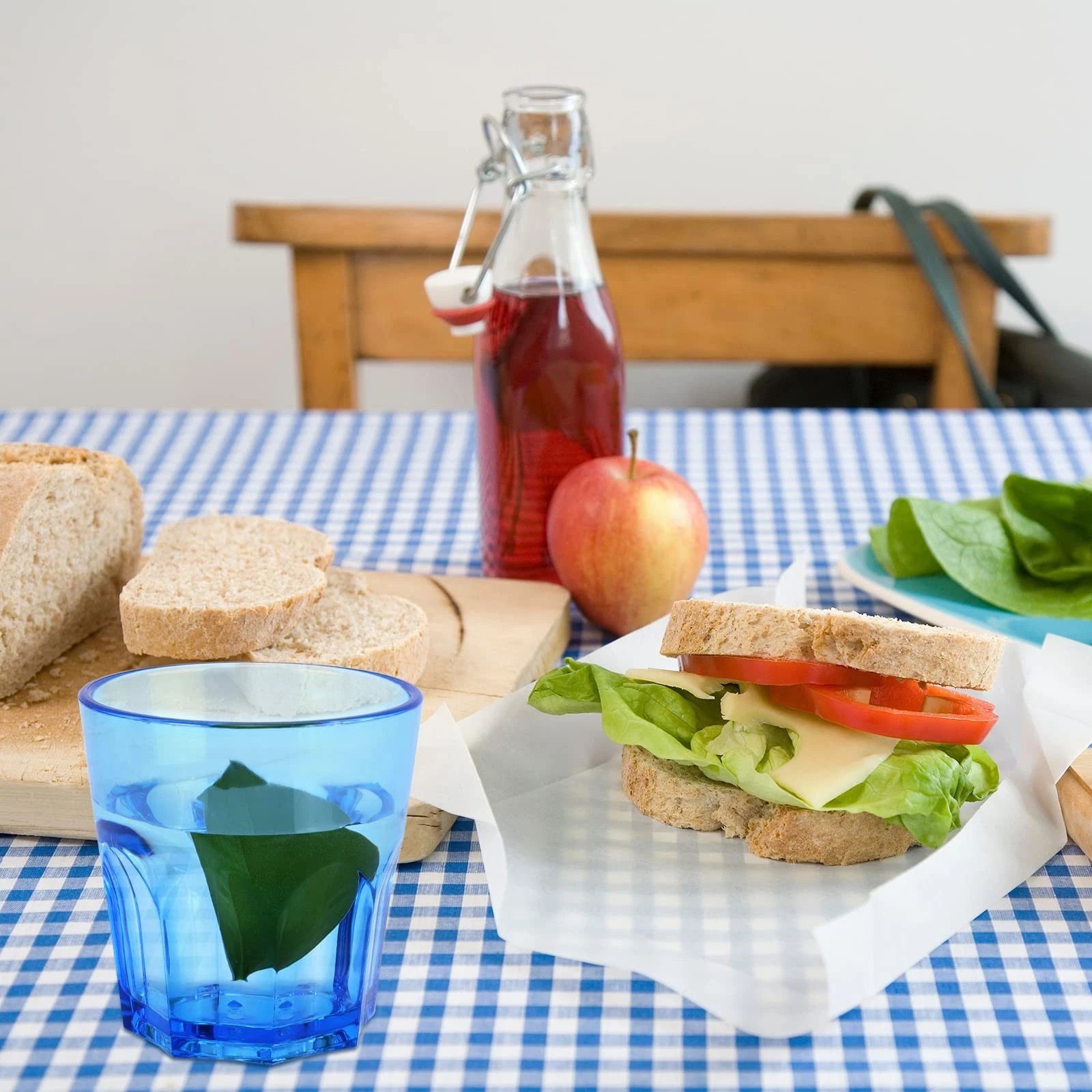 Plastic Drinking Glasses Set of 6 Unbreakable Coloured Water Tumbler Acrylic ... | eBay