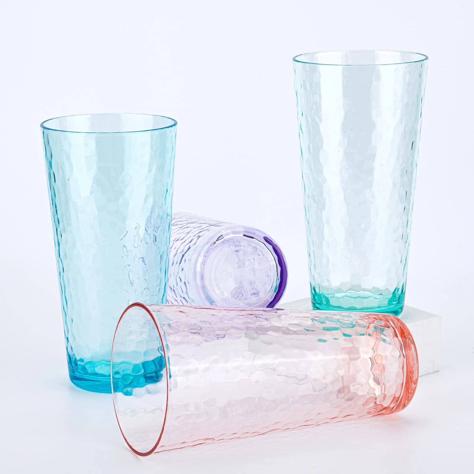 Mixed Drinkware 26-ounce Plastic Tumbler Acrylic Water Glasses, set of 6 Blue | eBay