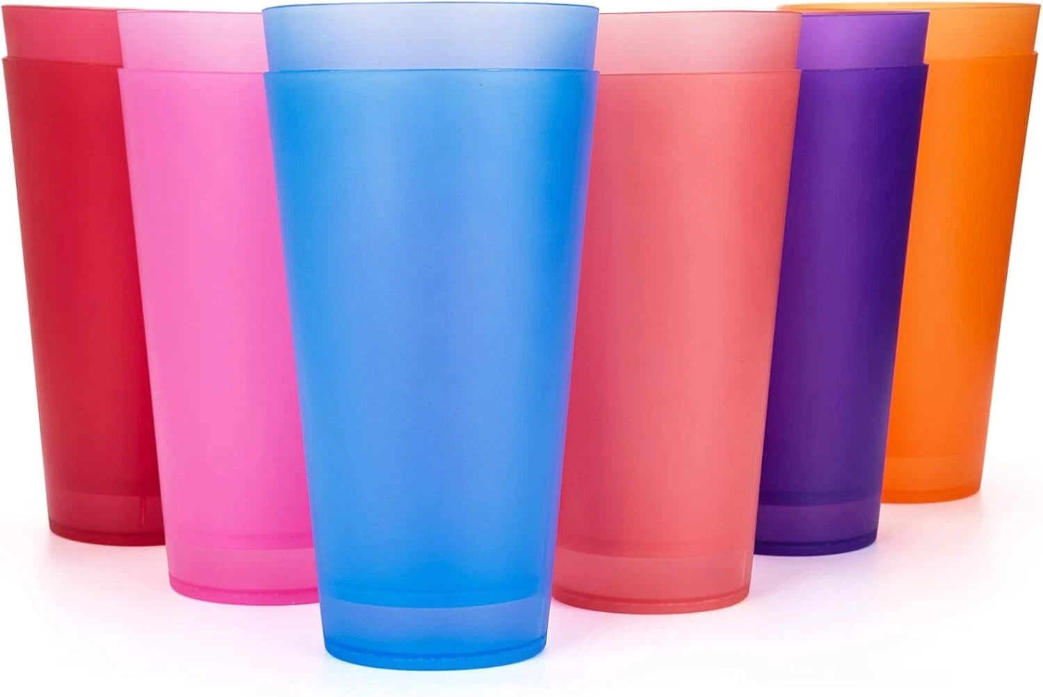 32-ounce Plastic Tumblers/Large Drinking Glasses/Party Cups/Iced Tea Glasses Set | eBay