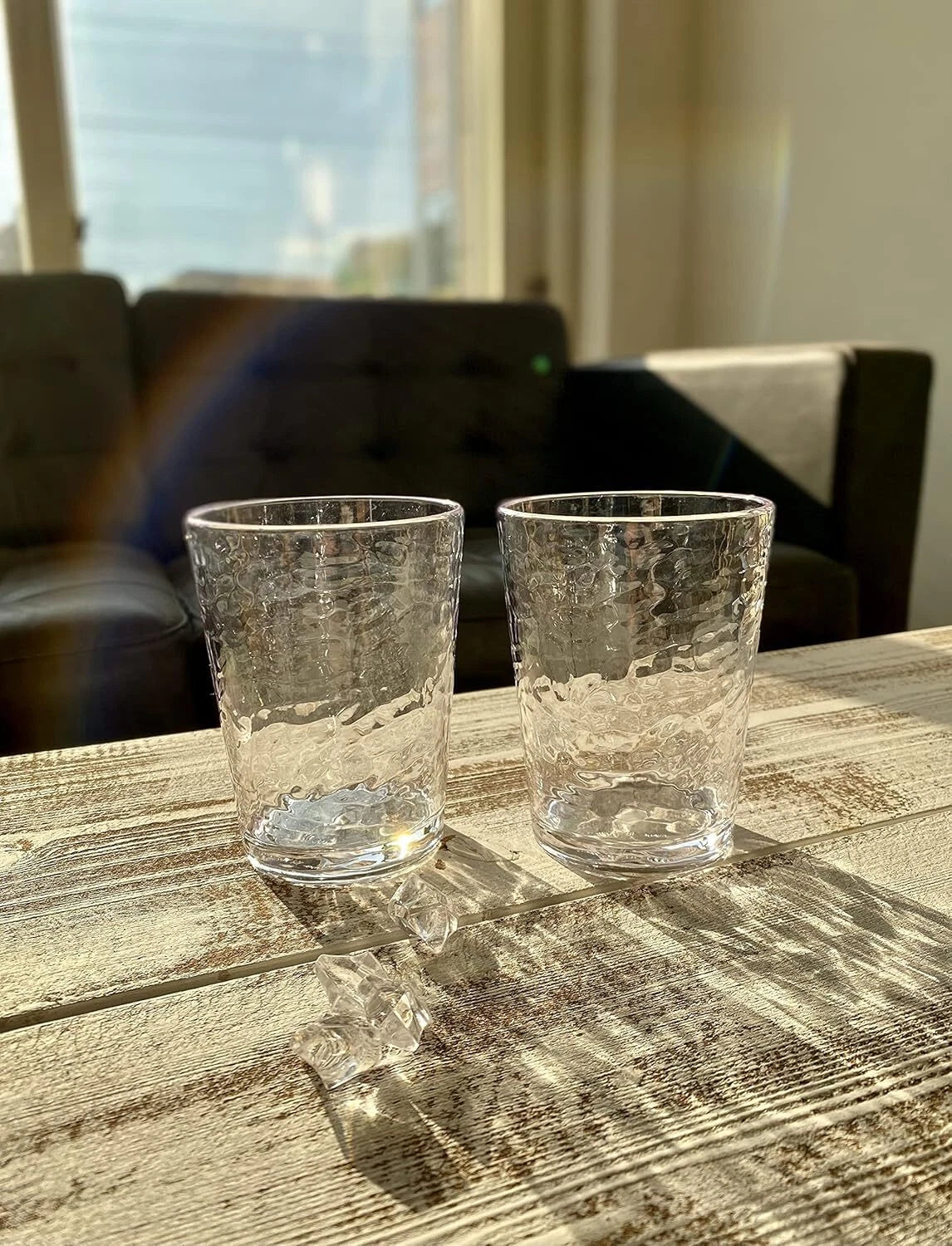 14.7 ounce, Set of 6, Acrylic Tumbler Drinking Glasses, BPA-Free, Stackable Plas | eBay