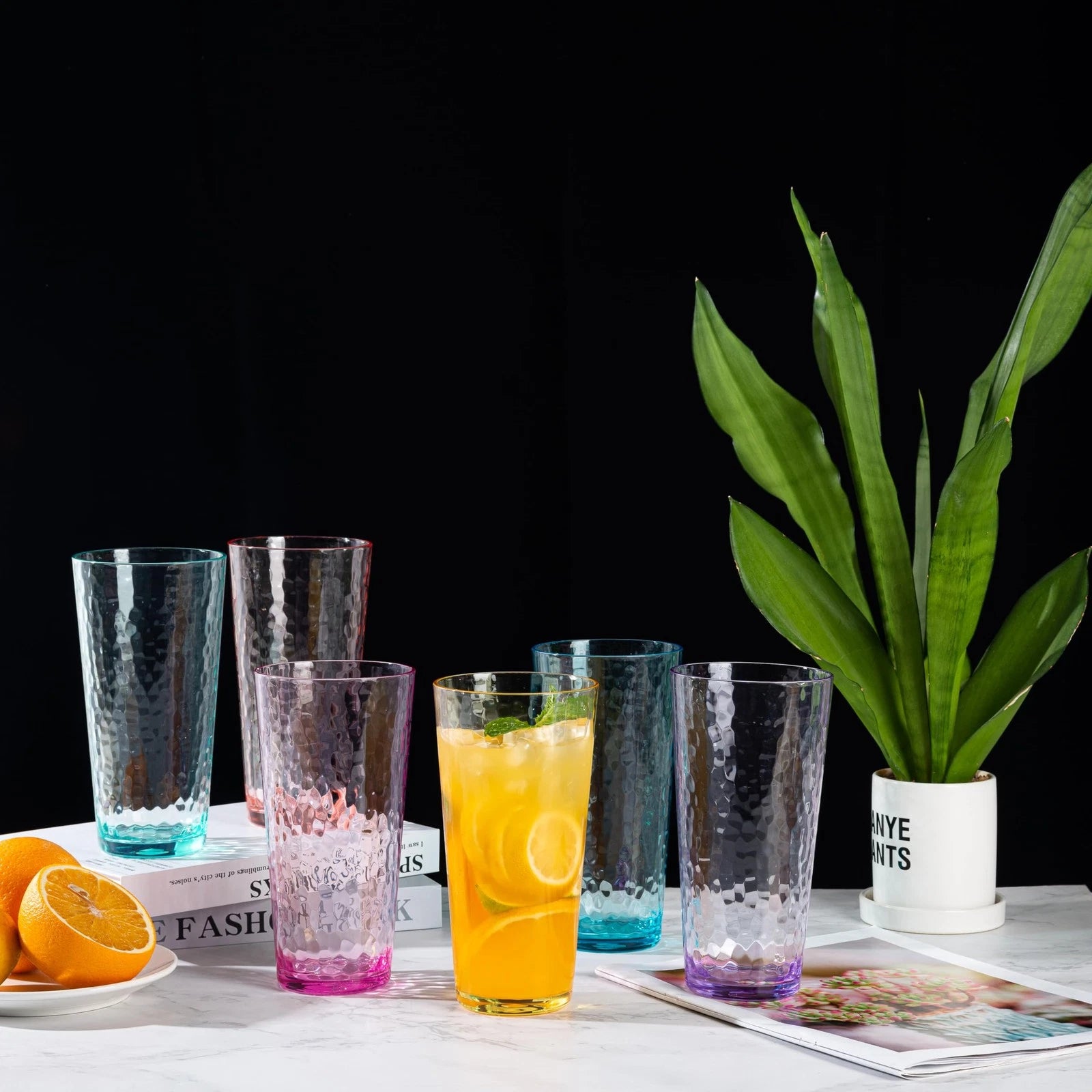 26-ounce Acrylic Highball Glasses Plastic Tumbler Larger Drinking Glasses, se... | eBay