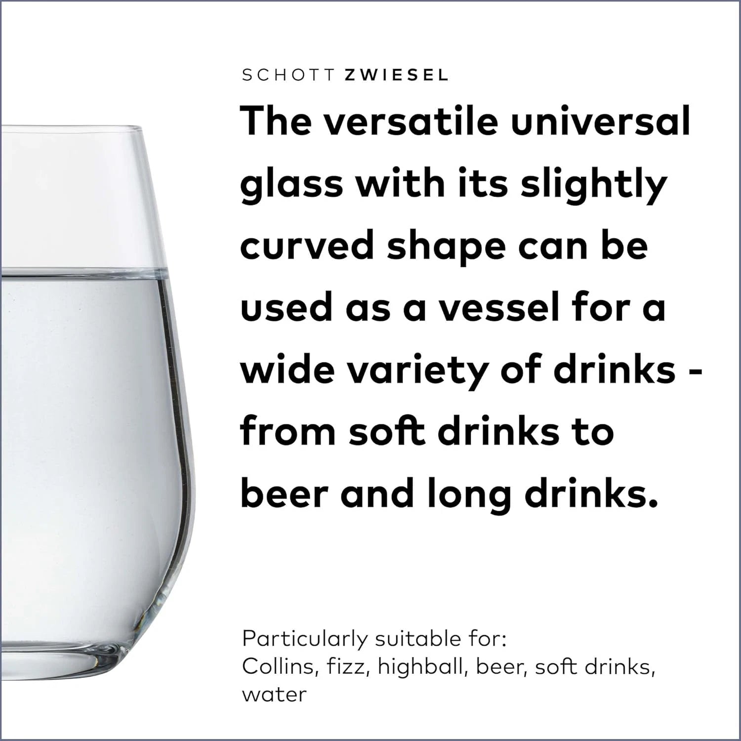 Forté Universal Tumbler (Set of 6), Versatile Drinking Glasses, Dishwasher-Safe | eBay