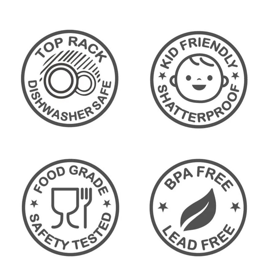 NWT Set of 6 Acrylic Tumbler Drinking Glasses Stackable Plastic Kitchen Cup Blue | eBay