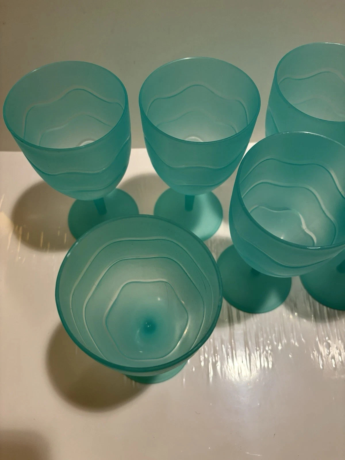 Pier 1 Imports Plastic Drinking Glasses College Dorm Set Of 6 Camping Poolside | eBay