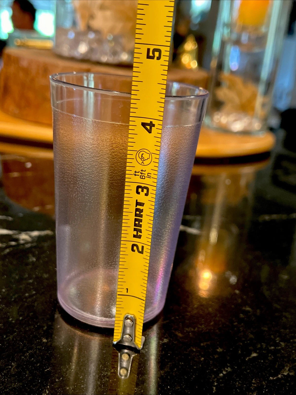 Set of 6 Durable Vintage Plastic Glasses Cups Restaurant Tumblers 10oz Clear | eBay