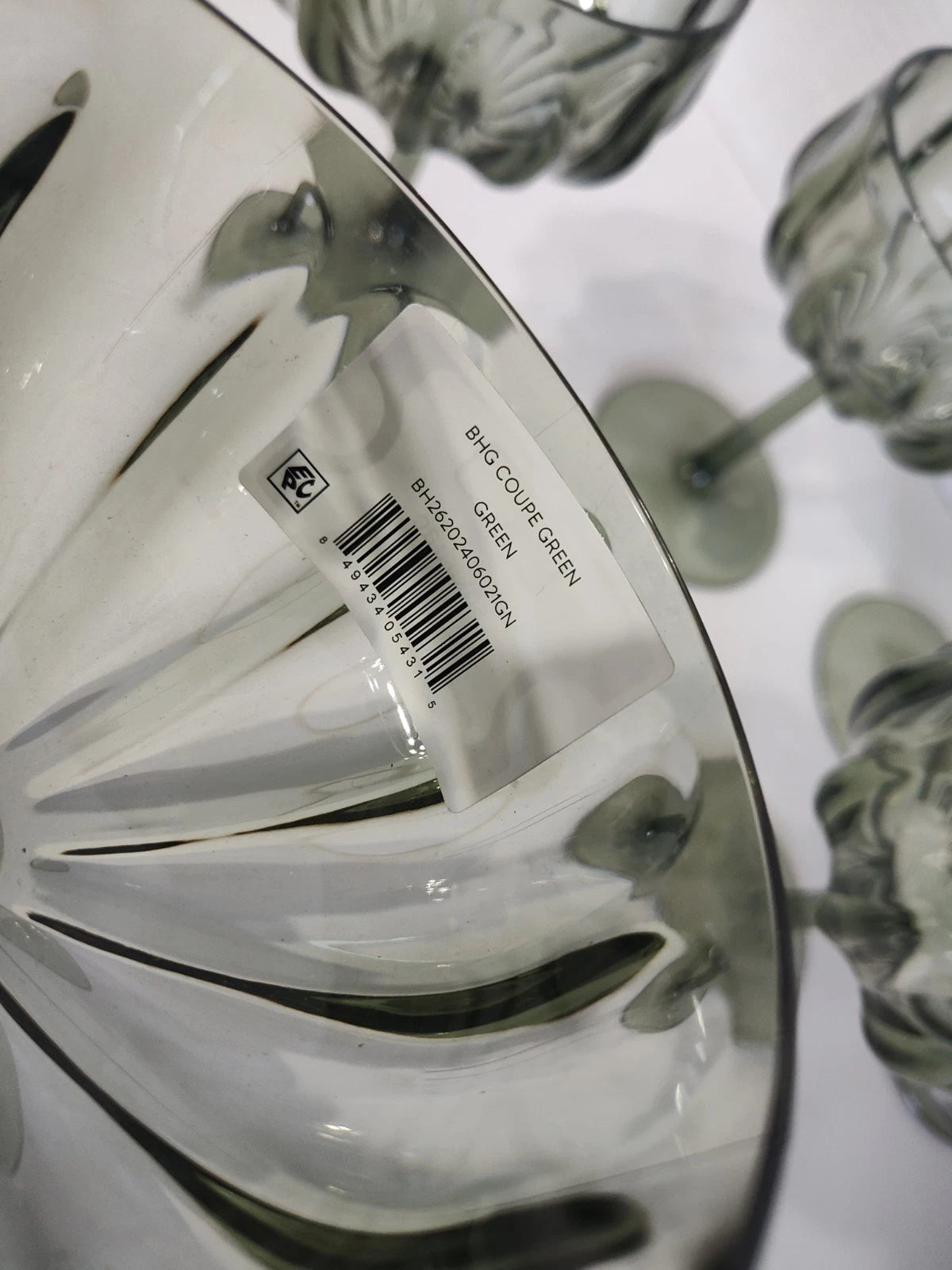 Better Homes & Gardens Acrylic Plastic Green Wine Drinking Glasses Set of 6 | eBay